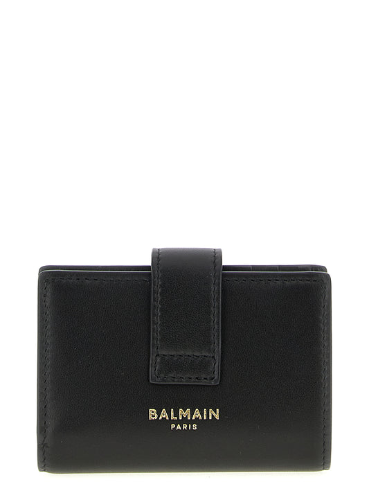 Balmain Black Lamb Leather Cardholder Curated Luxury Accessories by Orvyn