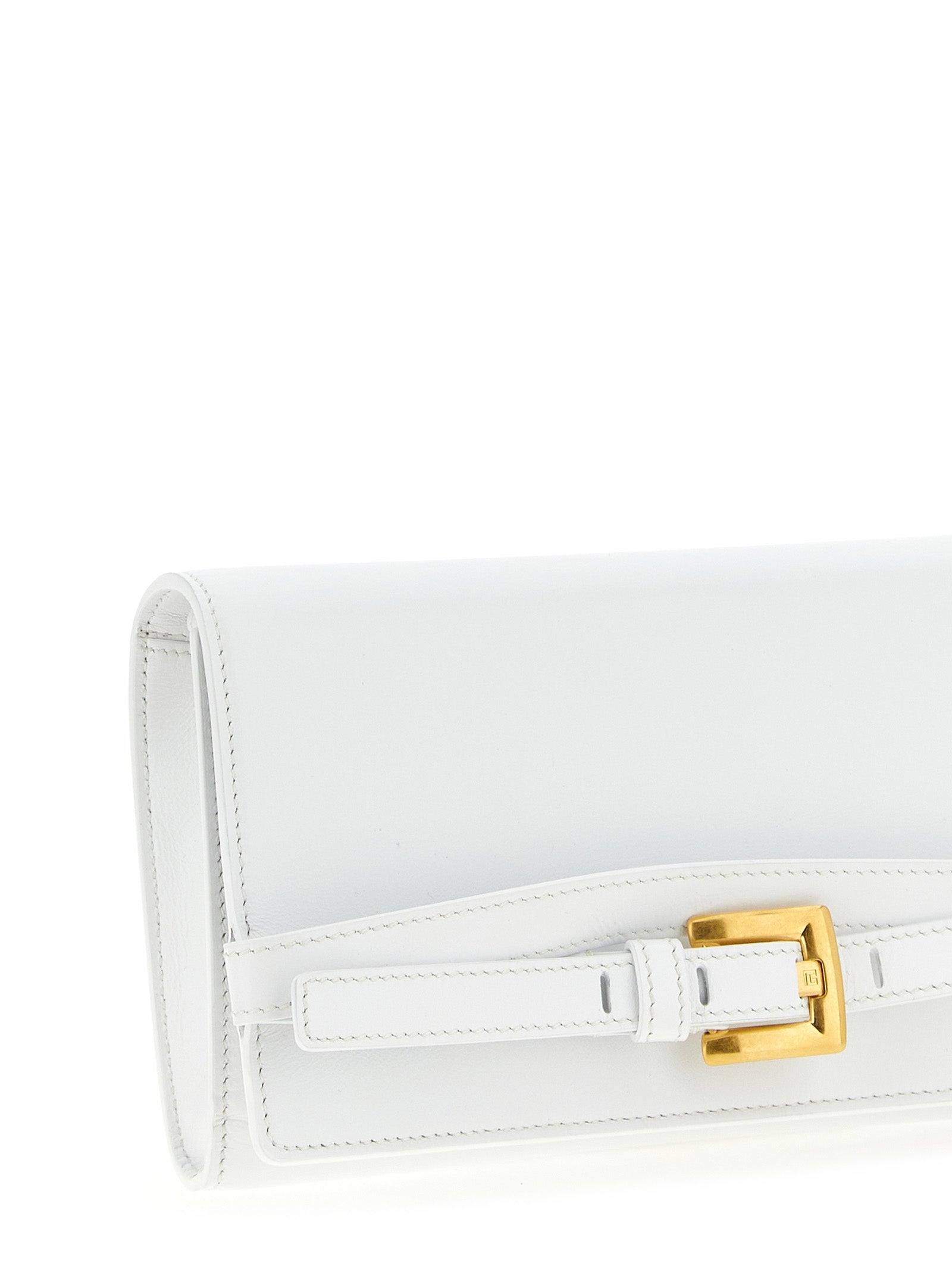 Balmain White Calfskin Cardholder Curated Luxury Accessories by Orvyn