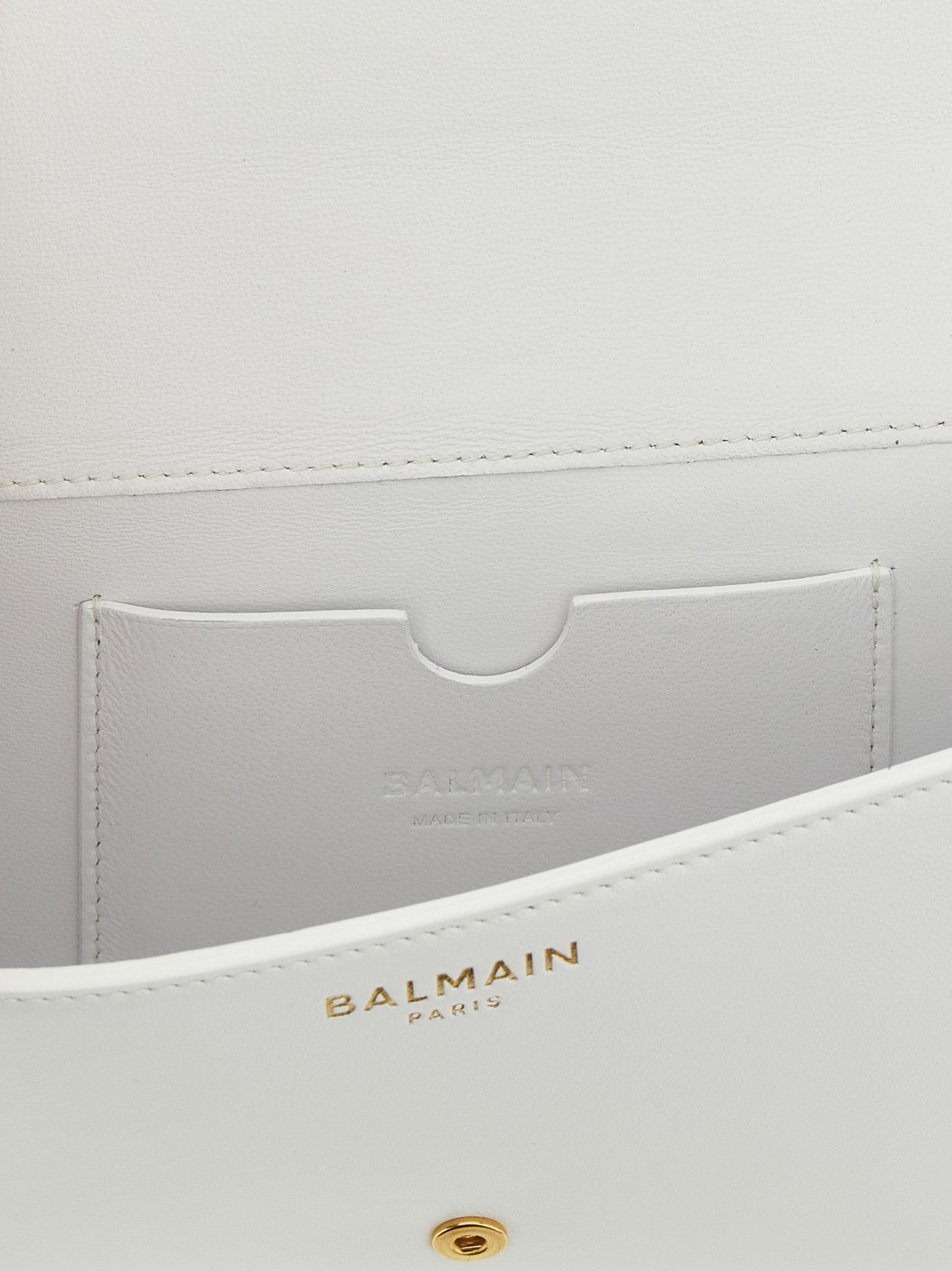 Balmain White Calfskin Cardholder Curated Luxury Accessories by Orvyn