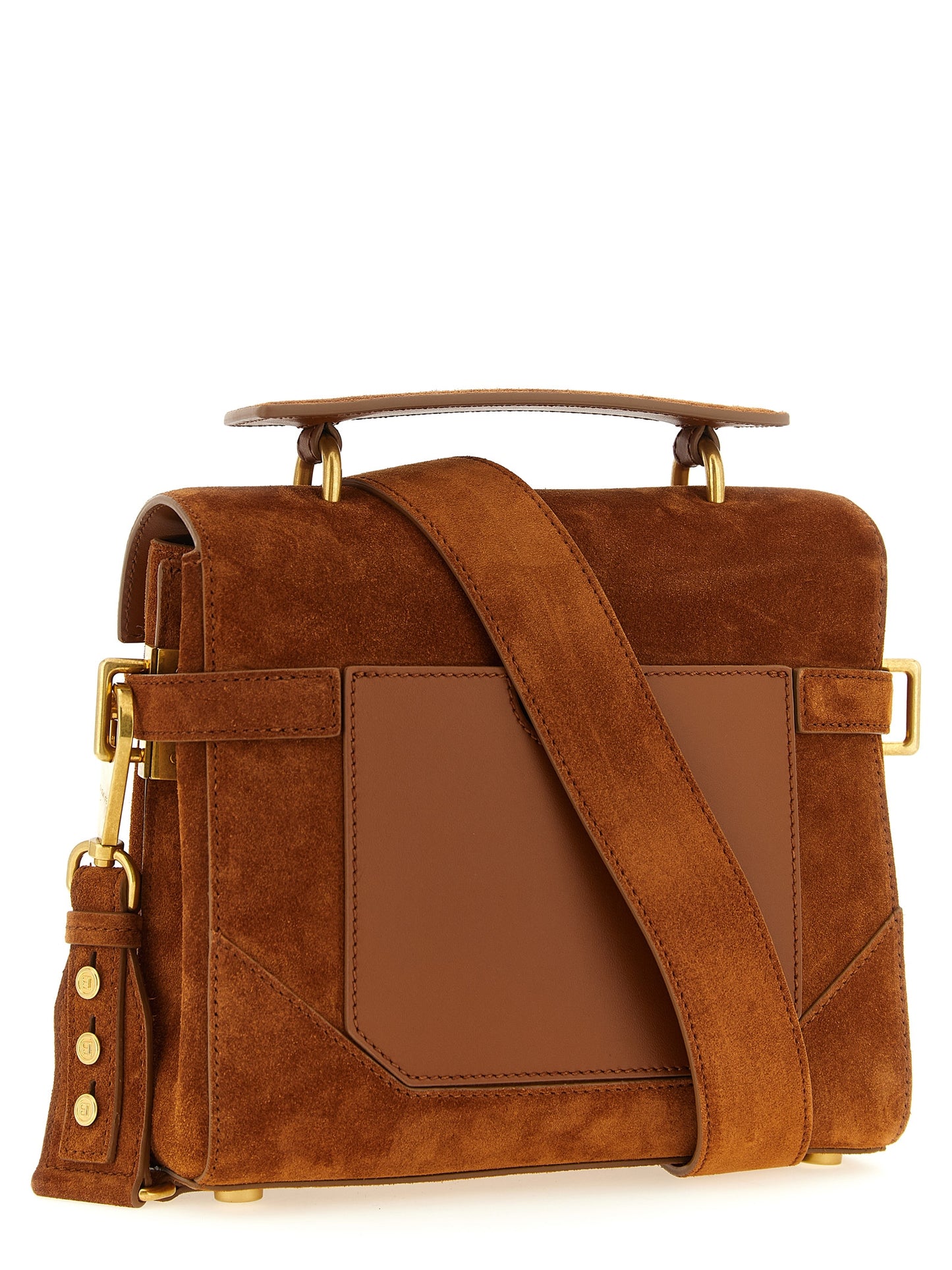 Balmain Brown Calfskin Handbag Curated Luxury Accessories by Orvyn