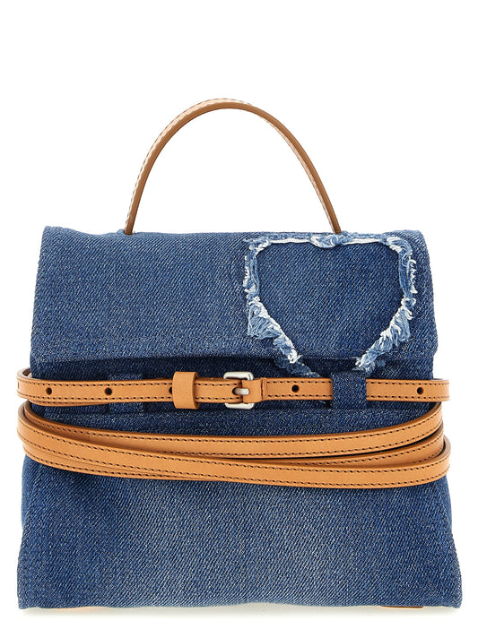 Moschino Blue Cotton Handbag Curated Luxury Accessories by Orvyn