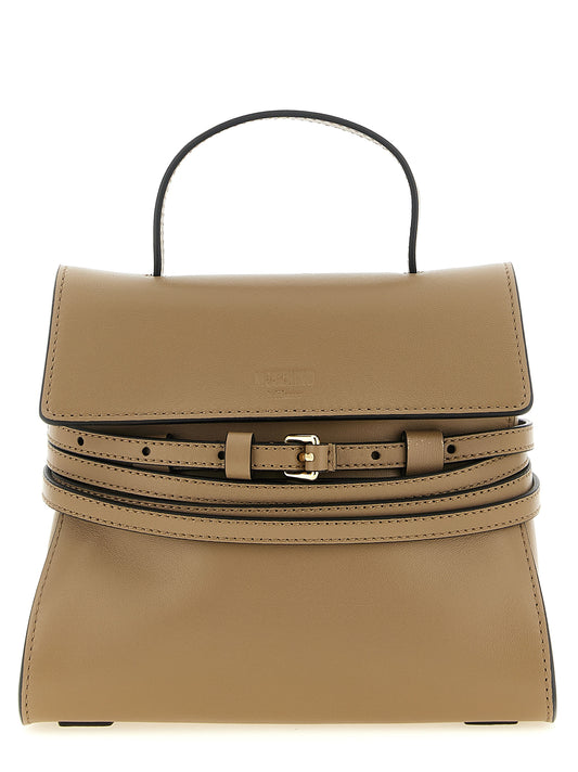 Moschino Beige Napa Leather / Calf Bos Taurus Handbag Curated Luxury Accessories by Orvyn
