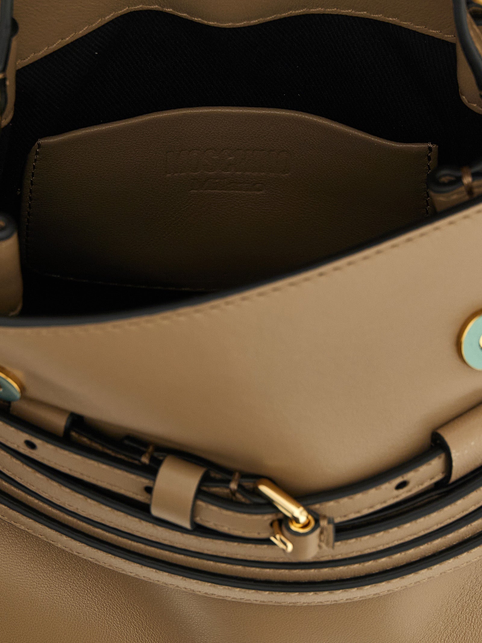 Moschino Beige Napa Leather / Calf Bos Taurus Handbag Curated Luxury Accessories by Orvyn