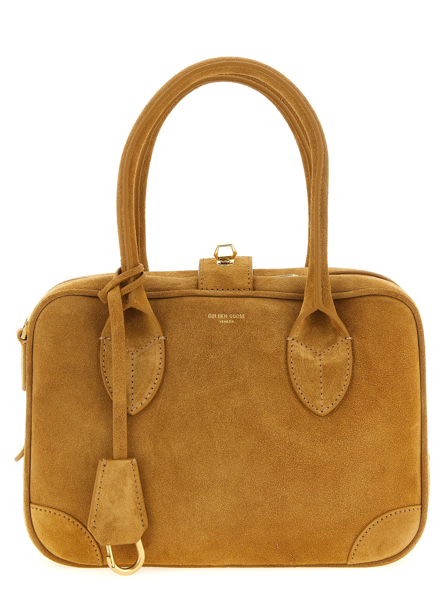 Golden Goose Beige Cowhide Handbag Curated Luxury Accessories by Orvyn