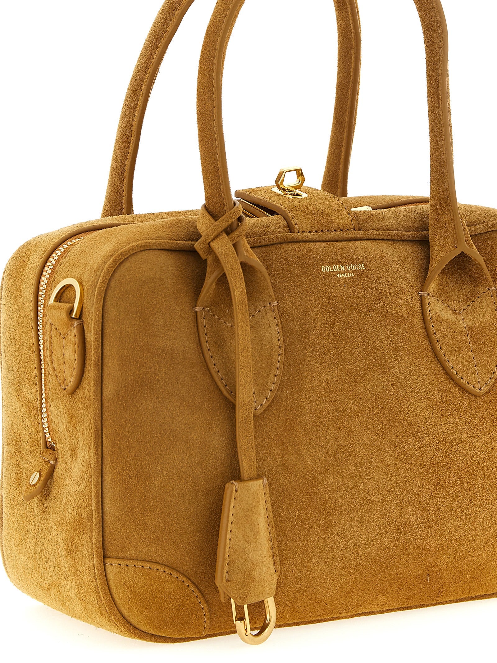 Golden Goose Beige Cowhide Handbag Curated Luxury Accessories by Orvyn
