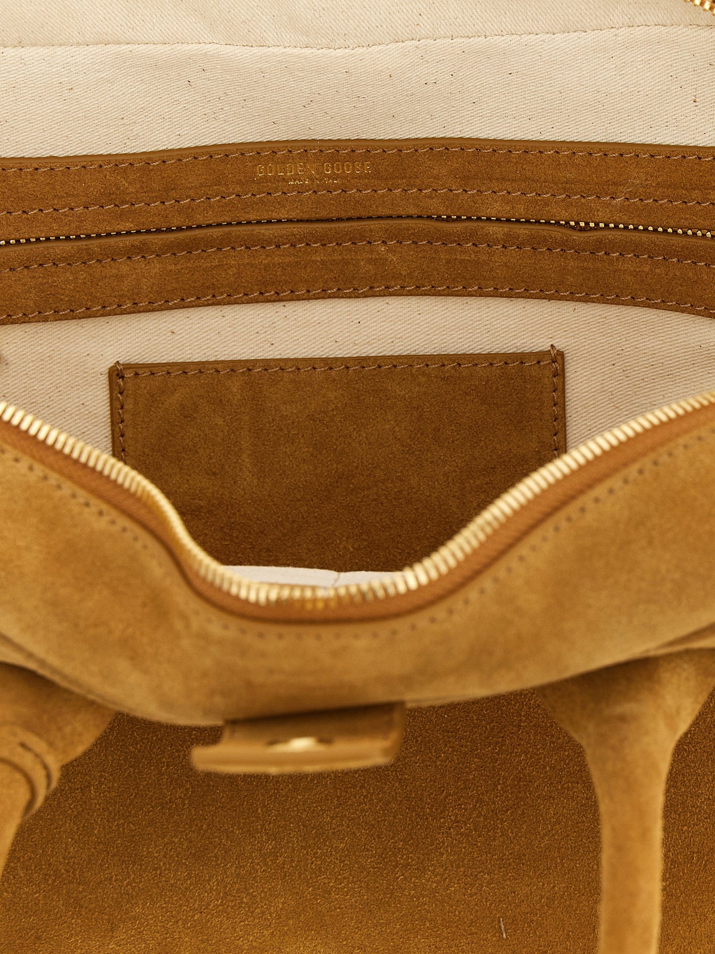 Golden Goose Beige Cowhide Handbag Curated Luxury Accessories by Orvyn