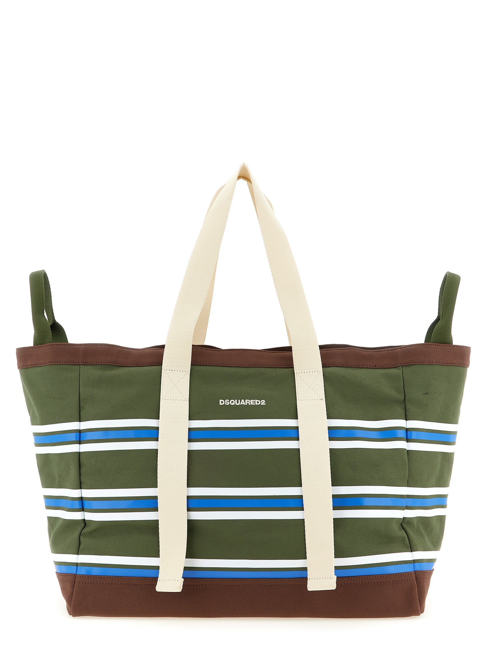 Dsquared² Multicolor Cotton Tote Bag Curated Luxury Accessories by Orvyn