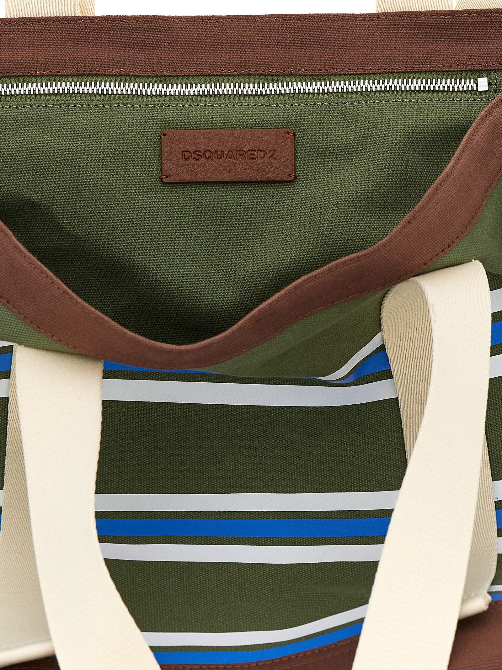 Dsquared² Multicolor Cotton Tote Bag Curated Luxury Accessories by Orvyn