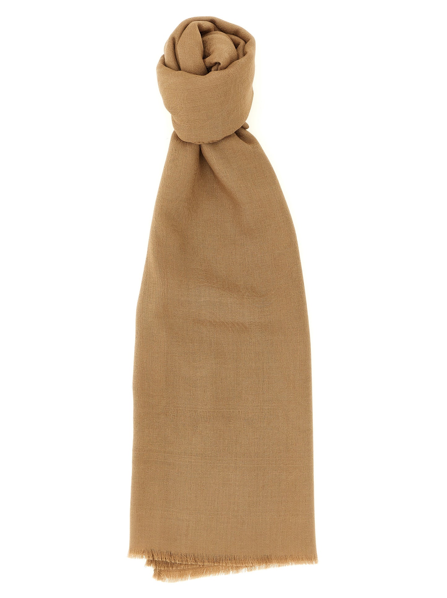 Max Mara Brown Wool Scarf Curated Luxury Accessories by Orvyn