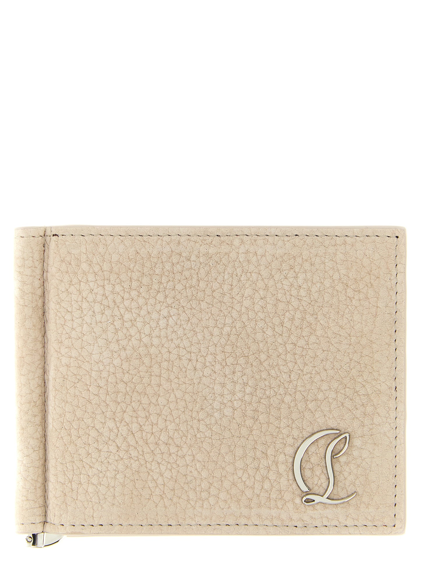 Christian Louboutin Beige Calfskin Wallet Curated Luxury Accessories by Orvyn