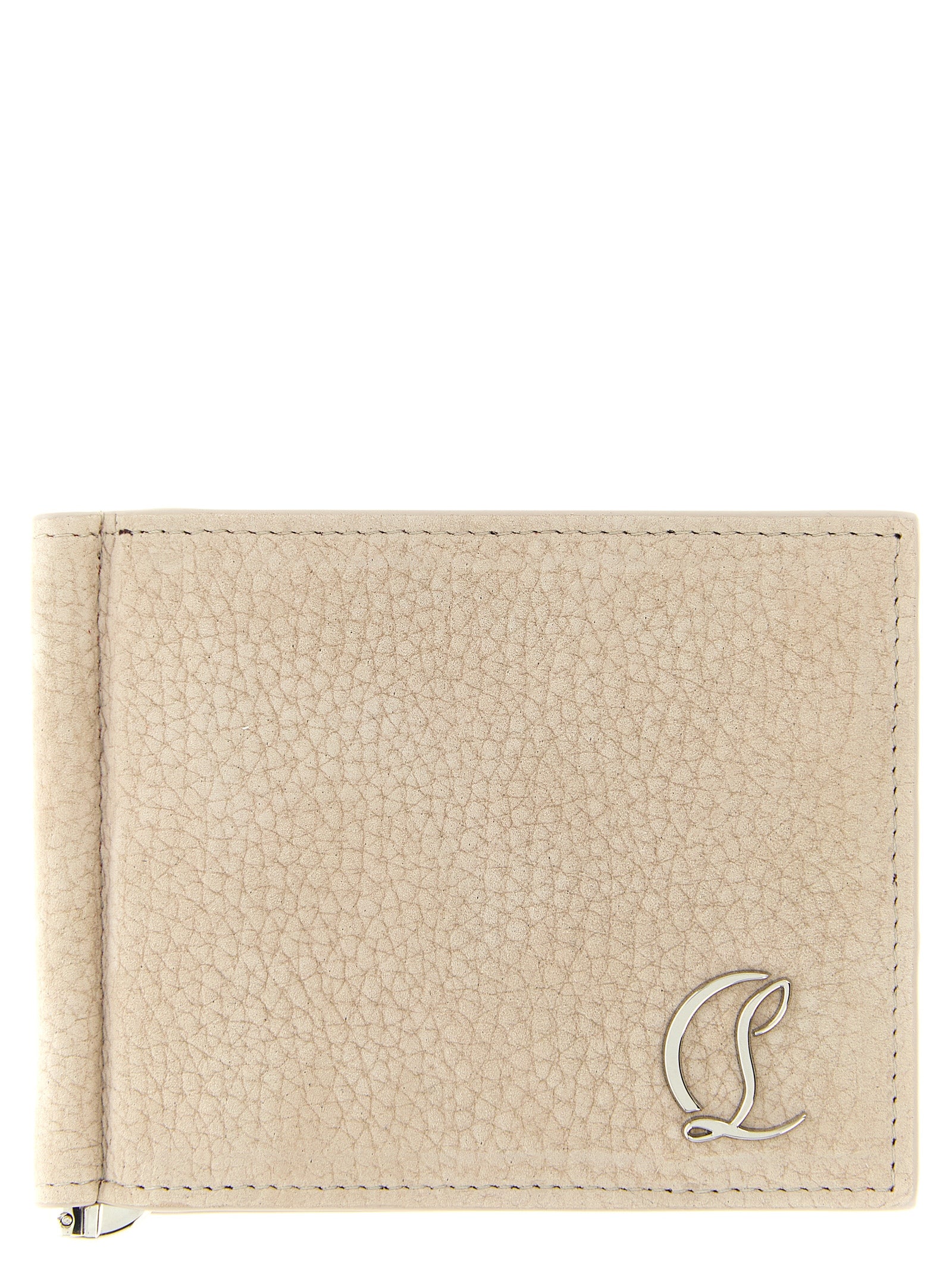 Christian Louboutin Beige Calfskin Wallet Curated Luxury Accessories by Orvyn