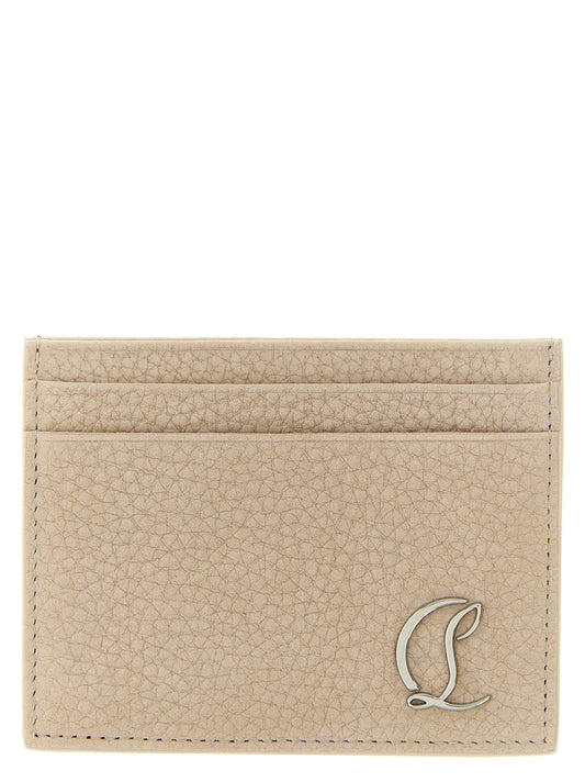 Christian Louboutin Beige Calfskin Cardholder Curated Luxury Accessories by Orvyn