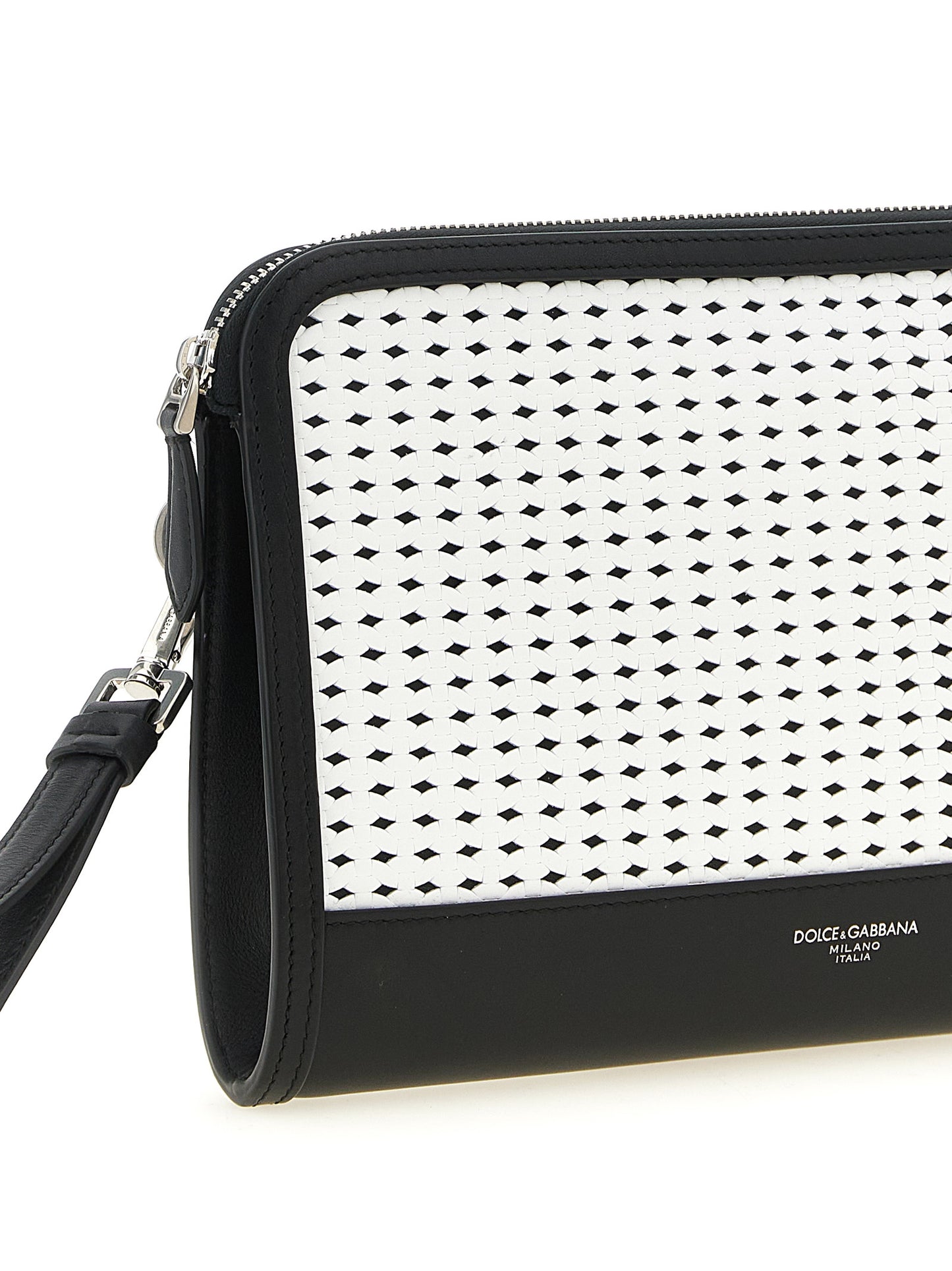 Dolce & Gabbana Bicolor Calfskin Clutch Bag Curated Luxury Accessories by Orvyn