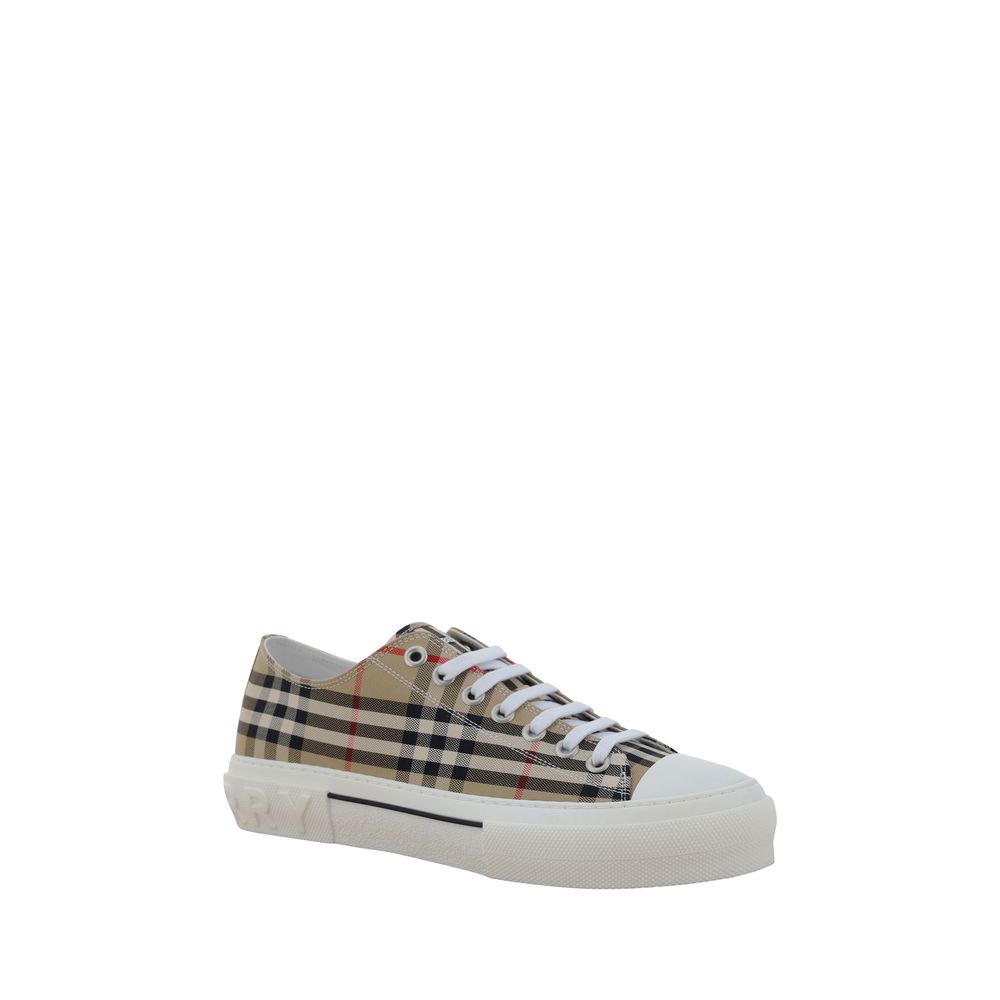 Burberry Brown Cotton Low Top Sneakers Curated Luxury Accessories by Orvyn