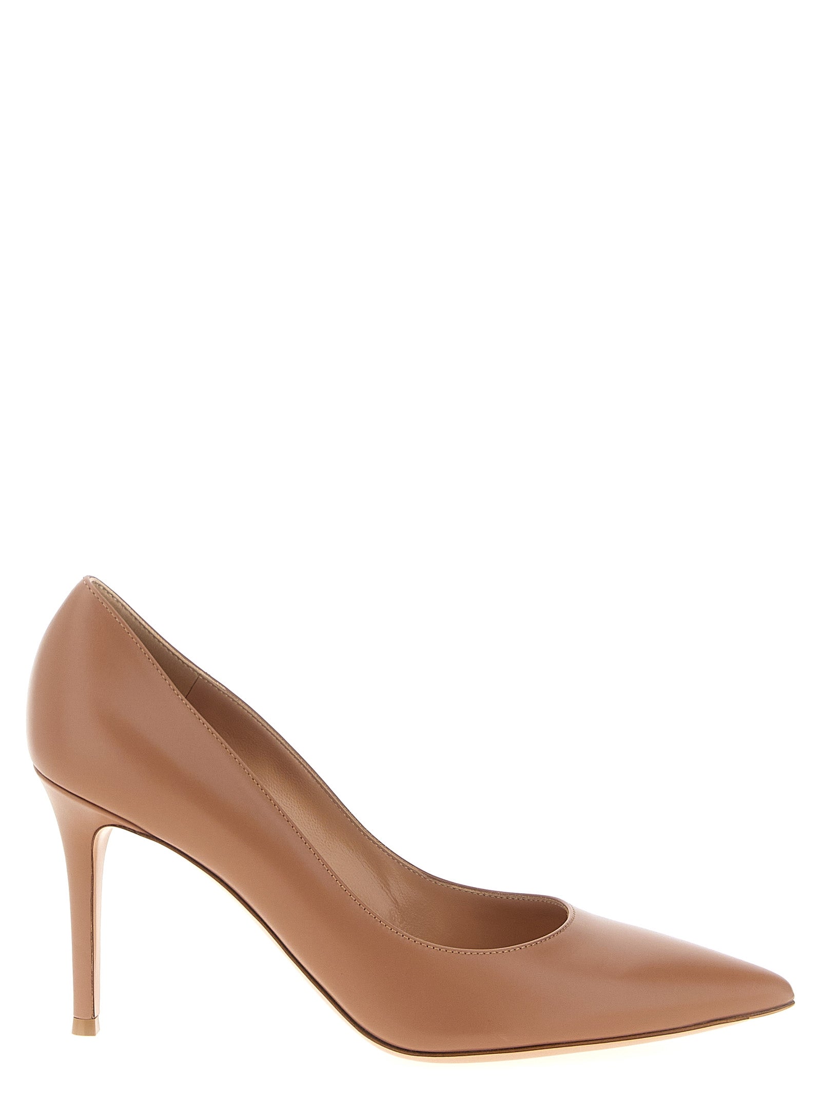 Gianvito Rossi Beige Calfskin High Heel Pumps Curated Luxury Accessories by Orvyn