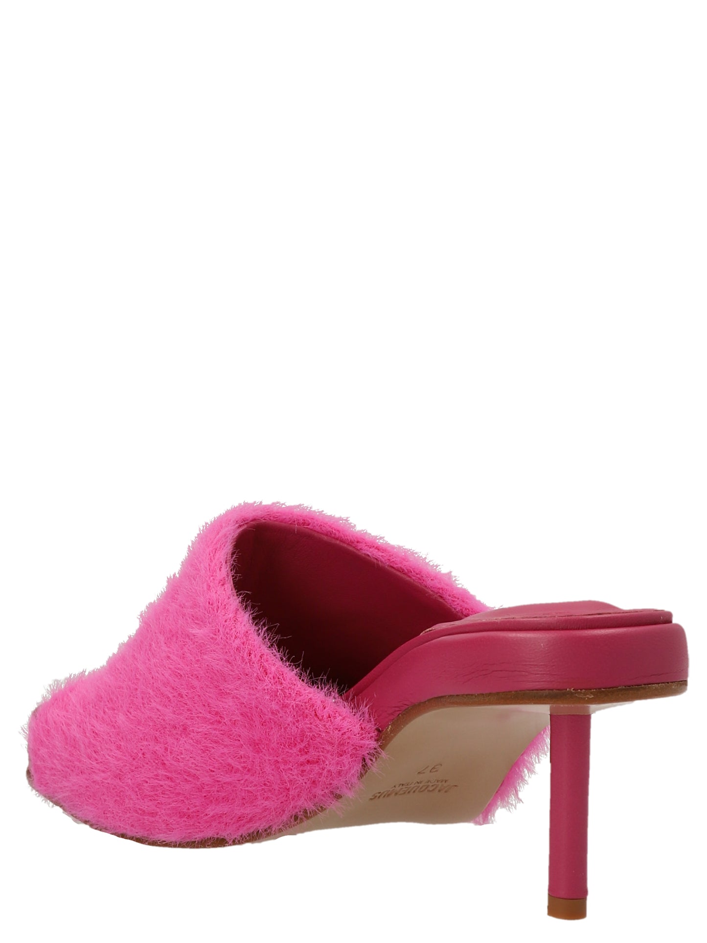 Jacquemus Fuchsia Clay Mules