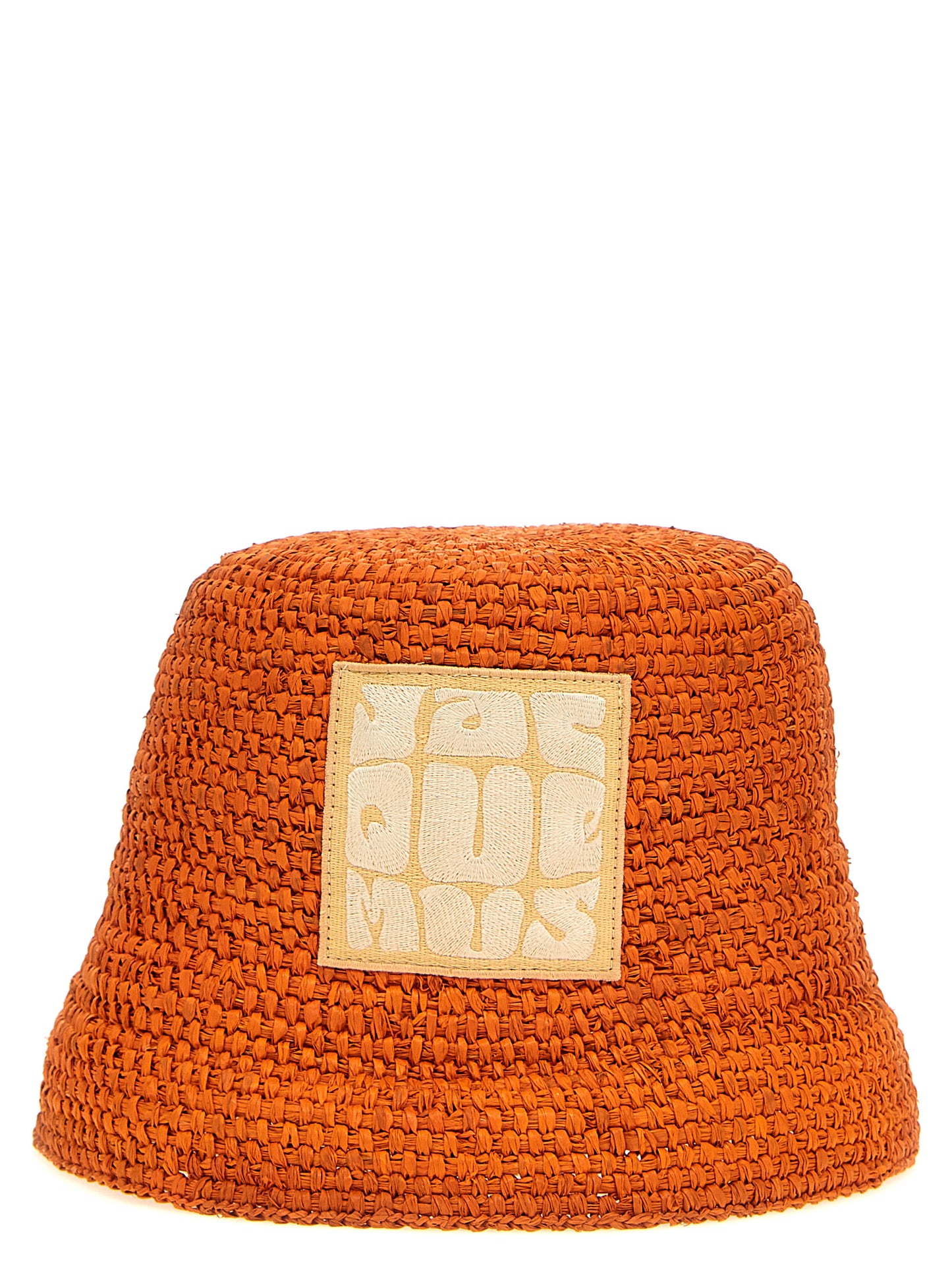 Jacquemus Orange Raffia Bucket Hat Curated Luxury Accessories by Orvyn