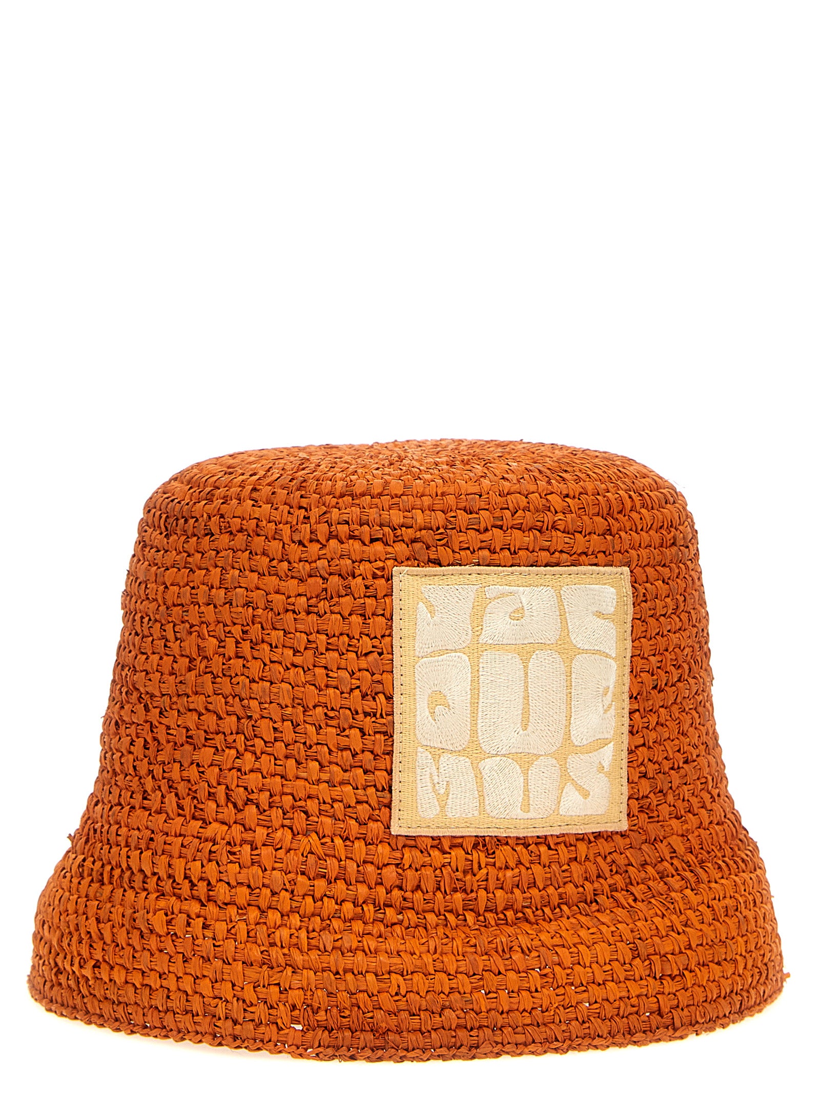 Jacquemus Orange Raffia Bucket Hat Curated Luxury Accessories by Orvyn
