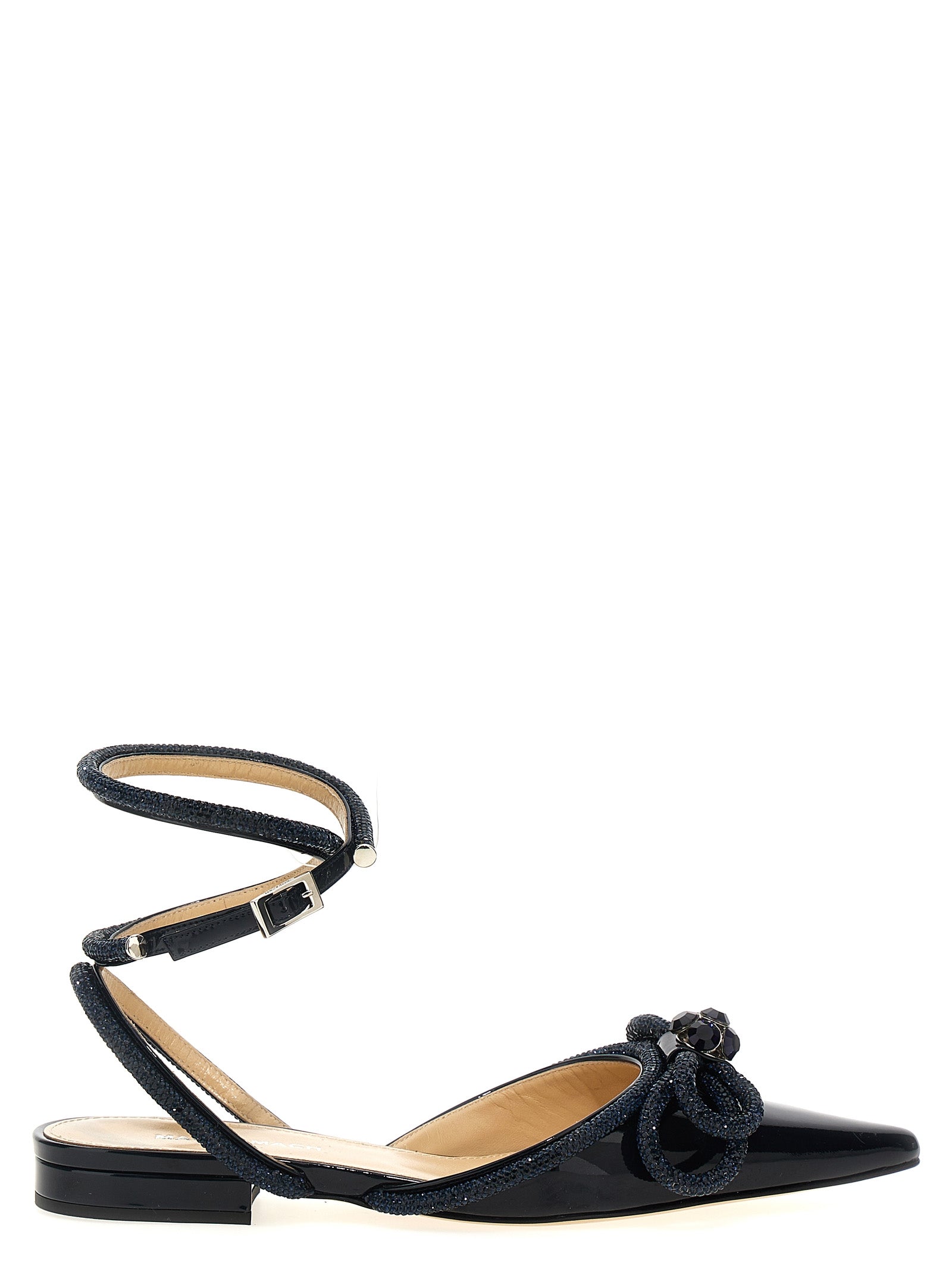 MACH & MACH Blue Calfskin Ballet Flats Curated Luxury Accessories by Orvyn