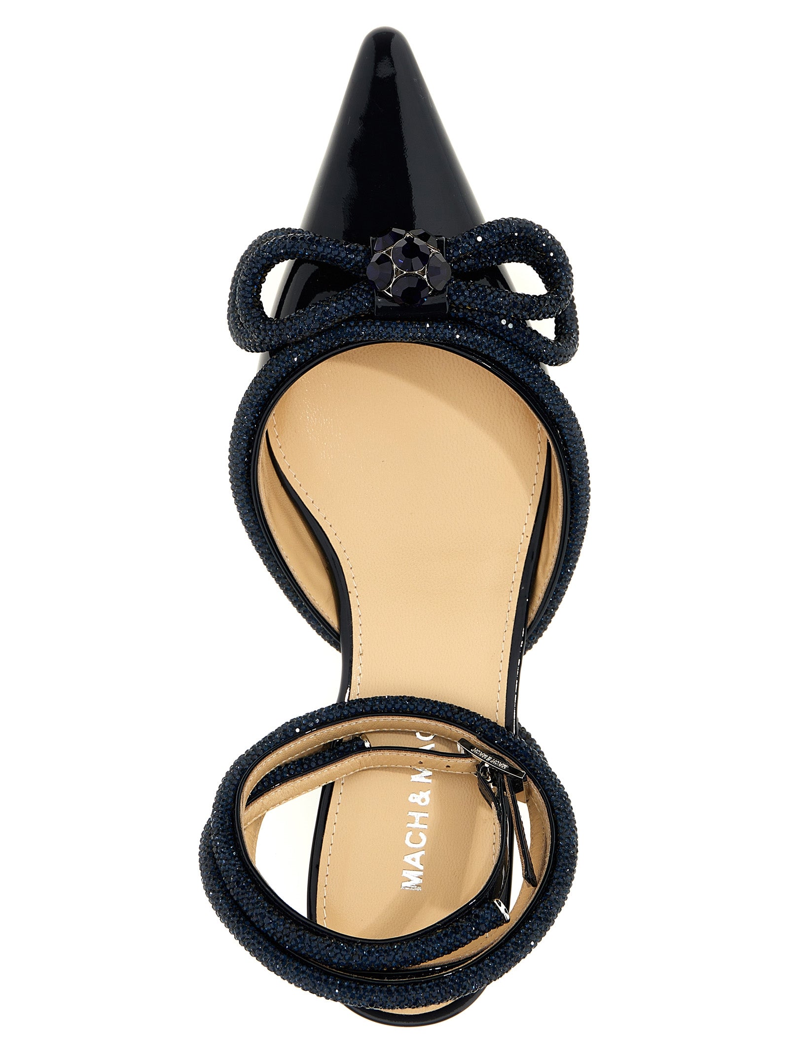 MACH & MACH Blue Calfskin Ballet Flats Curated Luxury Accessories by Orvyn