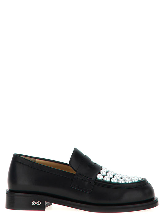 MACH & MACH Bicolor Calfskin Slip-On Loafers Curated Luxury Accessories by Orvyn