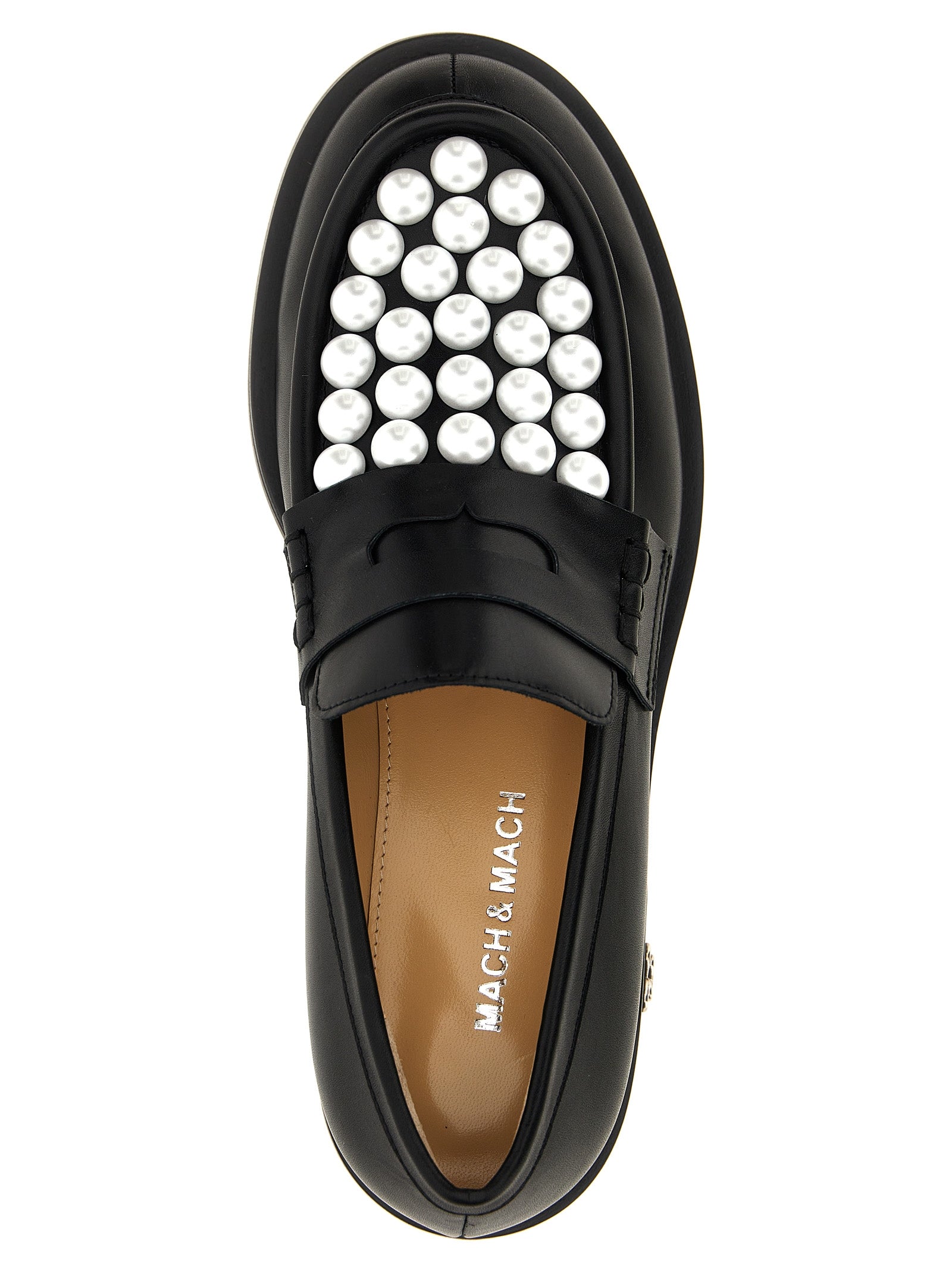 MACH & MACH Bicolor Calfskin Slip-On Loafers Curated Luxury Accessories by Orvyn