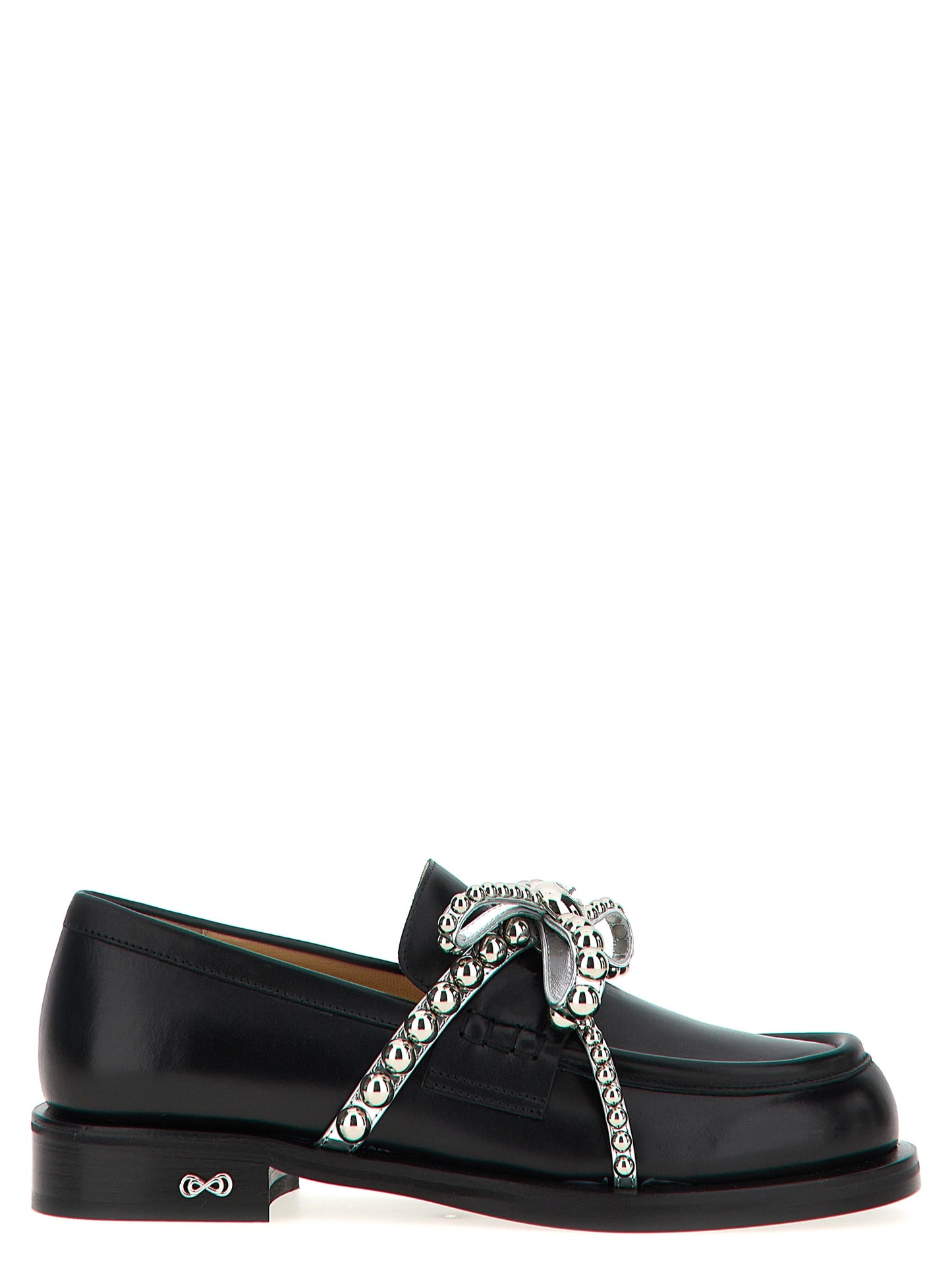 MACH & MACH Black Leather Slip-On Loafers Curated Luxury Accessories by Orvyn