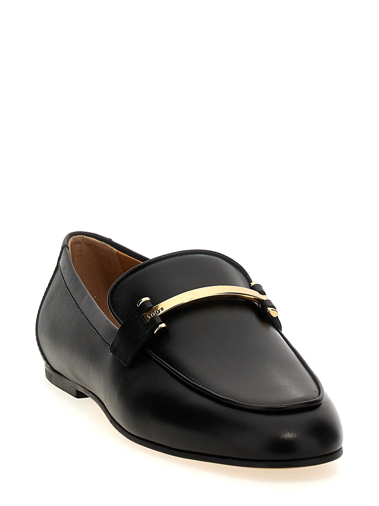 Tod's Black Calfskin Slip-On Loafers Curated Luxury Accessories by Orvyn