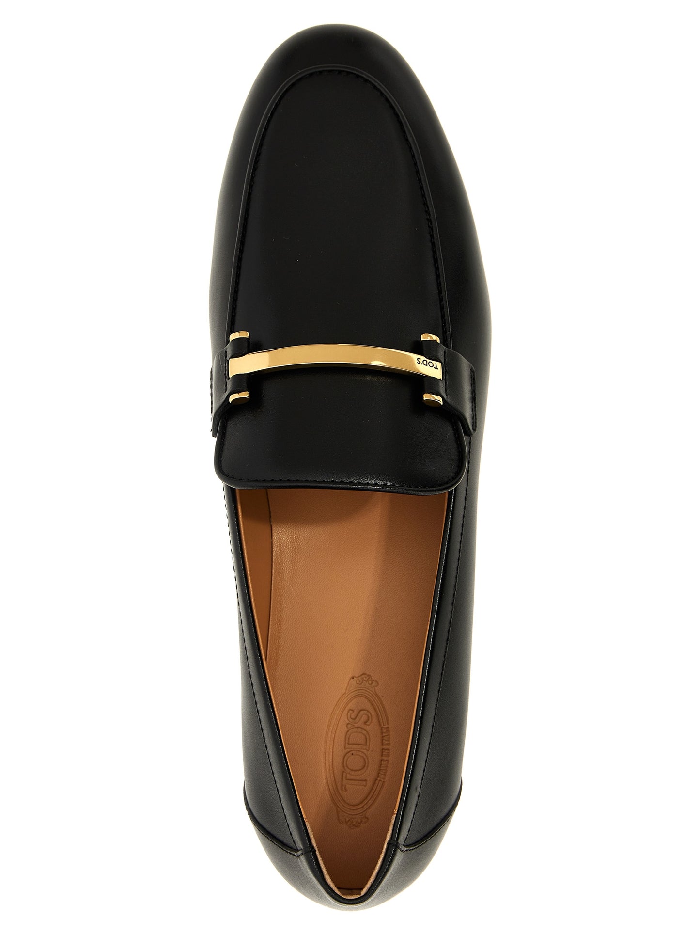 Tod's Black Calfskin Slip-On Loafers Curated Luxury Accessories by Orvyn