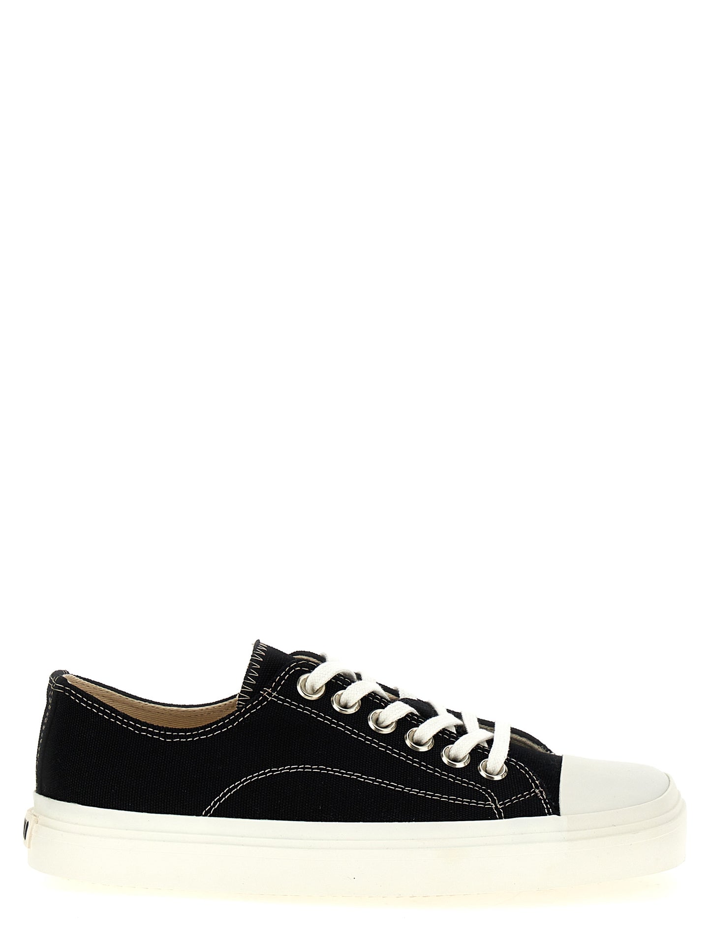 Moschino Black Cotton Low Top Sneakers Curated Luxury Accessories by Orvyn