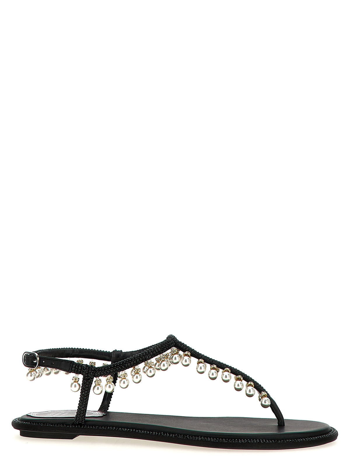 RENE CAOVILLA Black 'Diana' Sandals schwarz