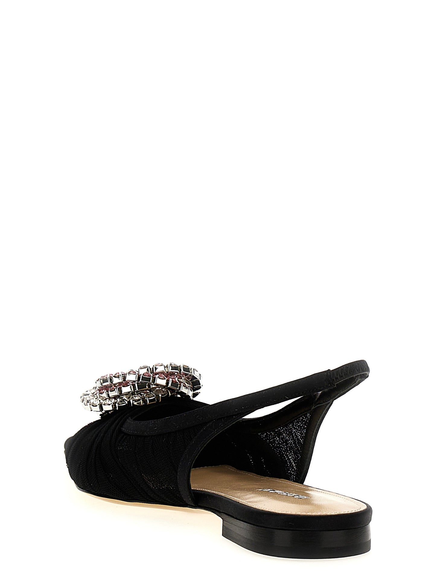 MACH & MACH Black Polyamide Ballet Flats Curated Luxury Accessories by Orvyn