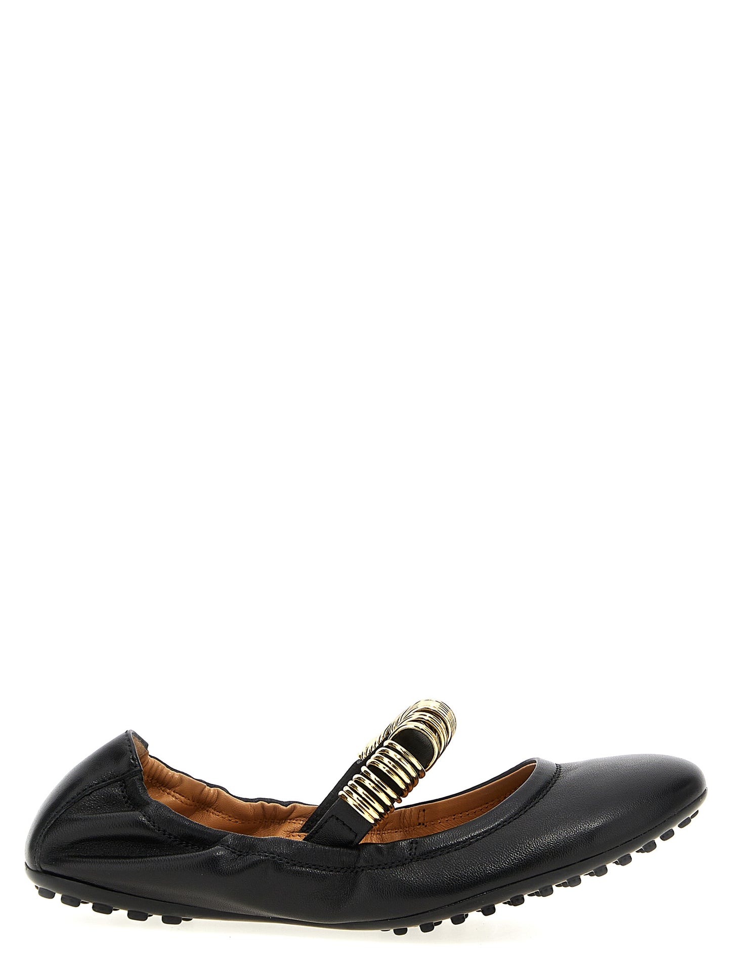 Tod's Black Lamb Leather Ballet Flats Curated Luxury Accessories by Orvyn