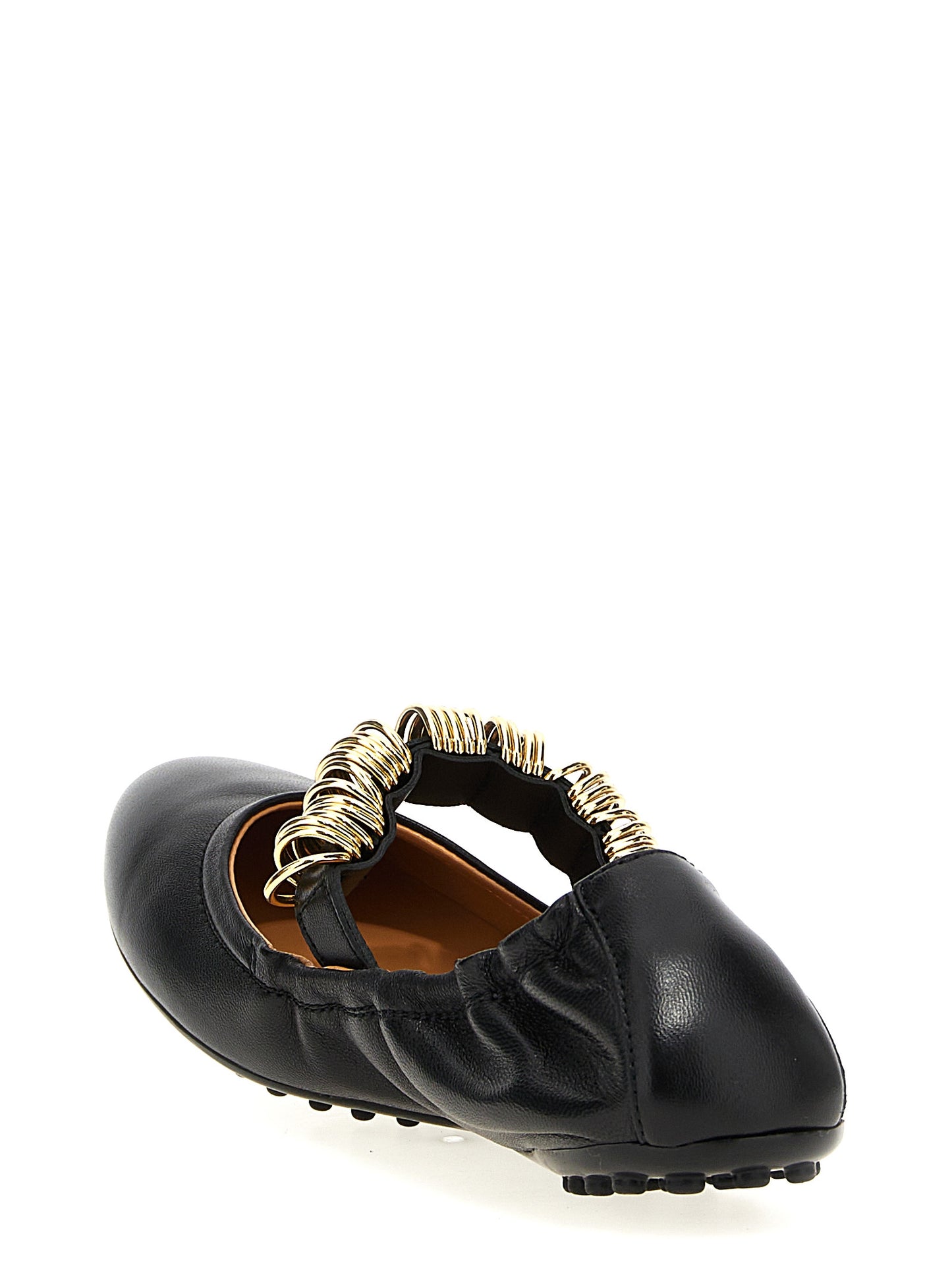 Tod's Black Lamb Leather Ballet Flats Curated Luxury Accessories by Orvyn