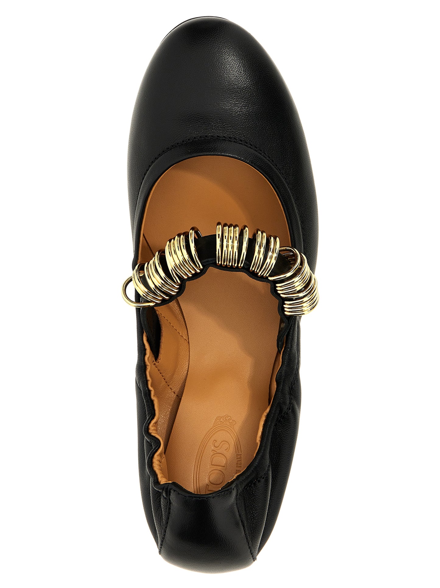 Tod's Black Lamb Leather Ballet Flats Curated Luxury Accessories by Orvyn