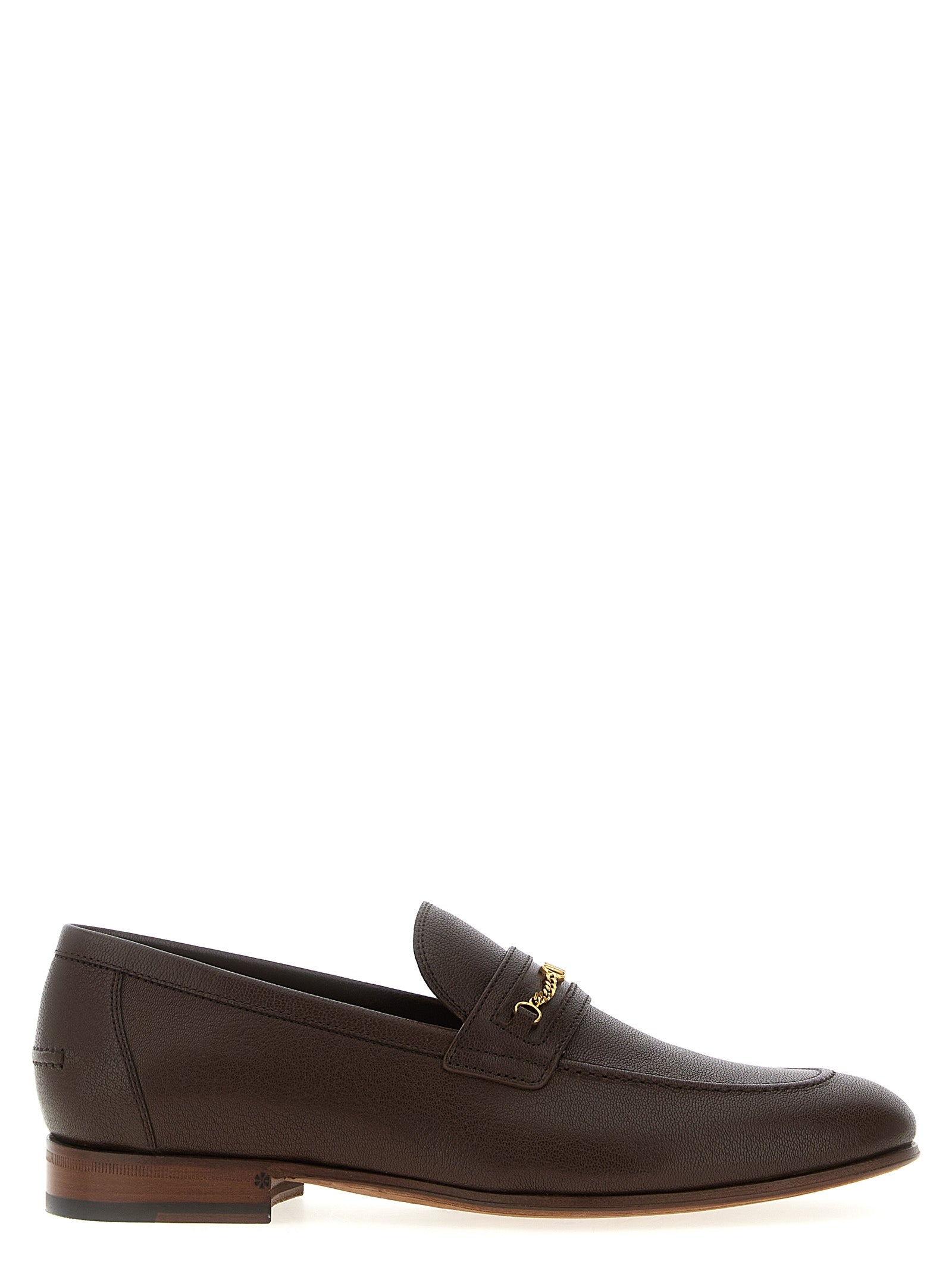 Valentino Garavani Brown Goatskin Slip-On Loafers Curated Luxury Accessories by Orvyn