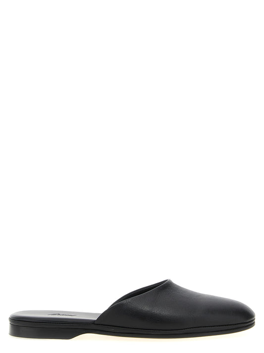 Brioni Black Mules schwarz