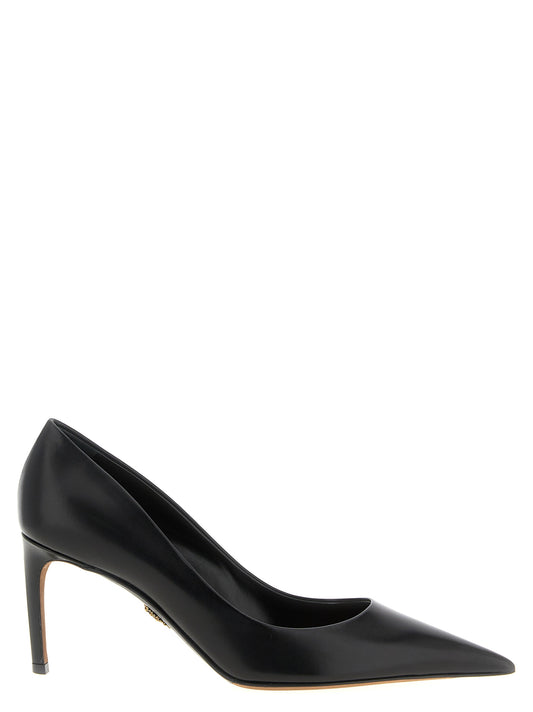 Dolce & Gabbana Black Calfskin High Heel Pumps Curated Luxury Accessories by Orvyn