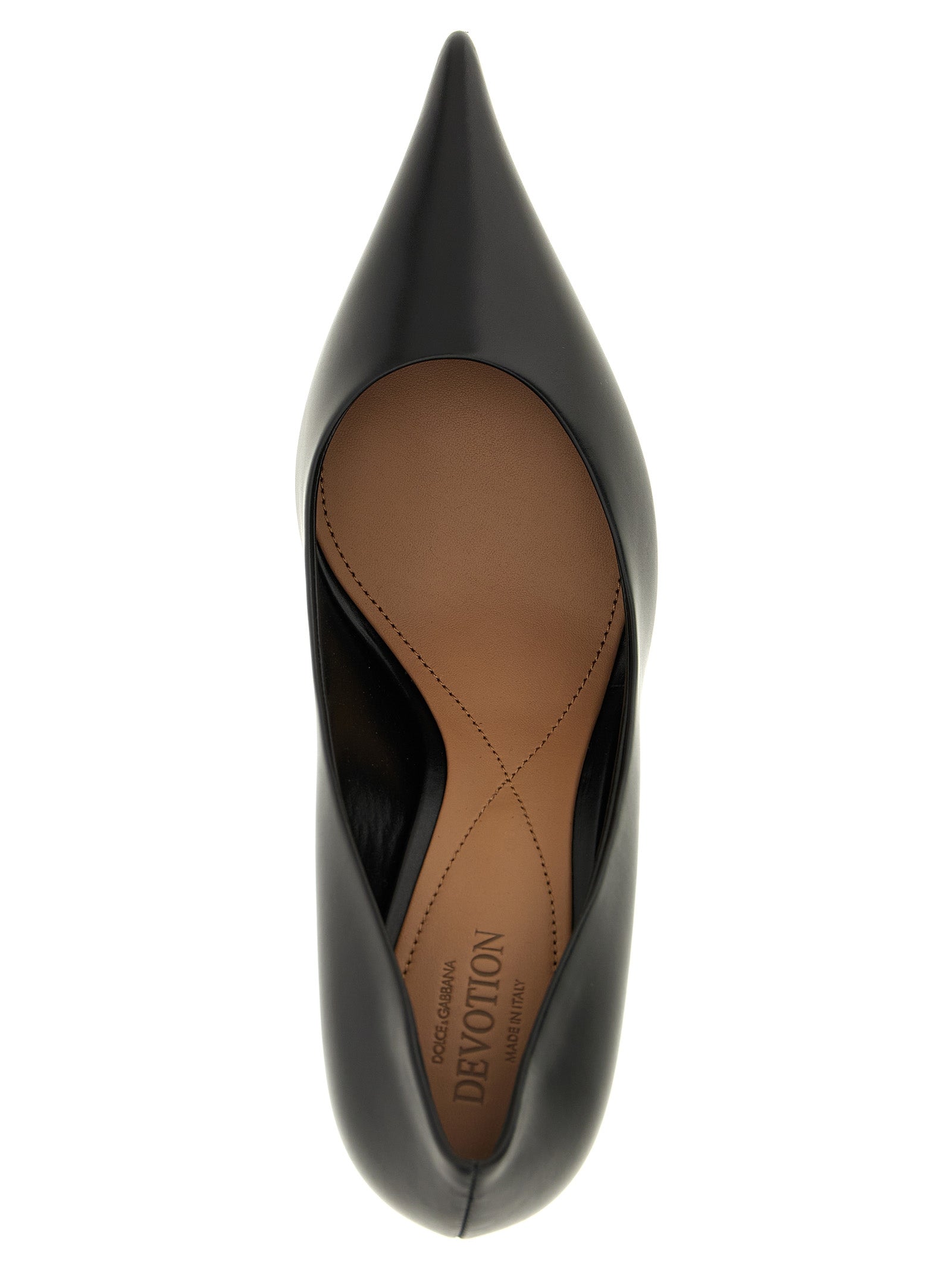 Dolce & Gabbana Black Calfskin High Heel Pumps Curated Luxury Accessories by Orvyn