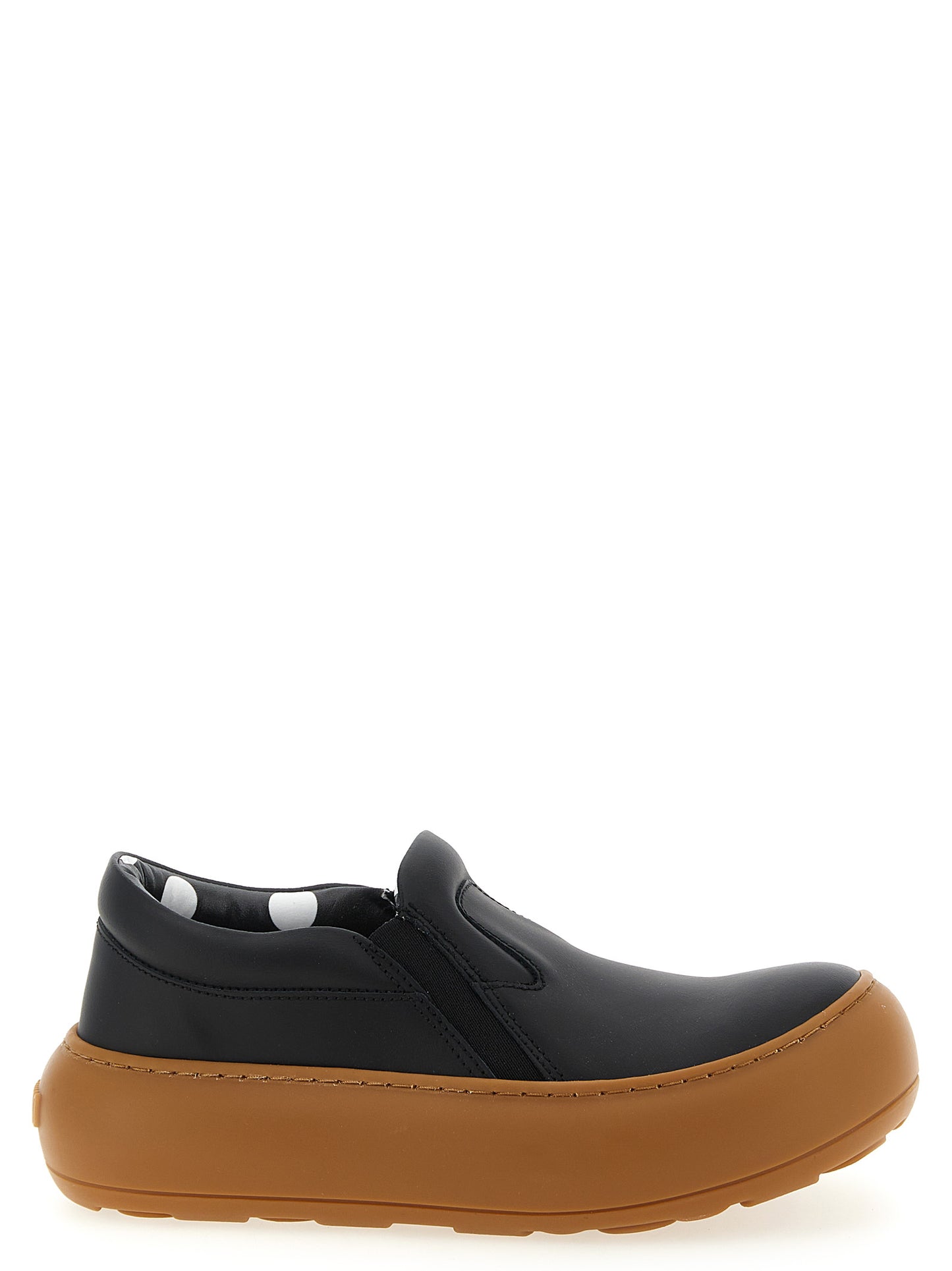 Moschino Black Leather Chunky Sneakers Curated Luxury Accessories by Orvyn
