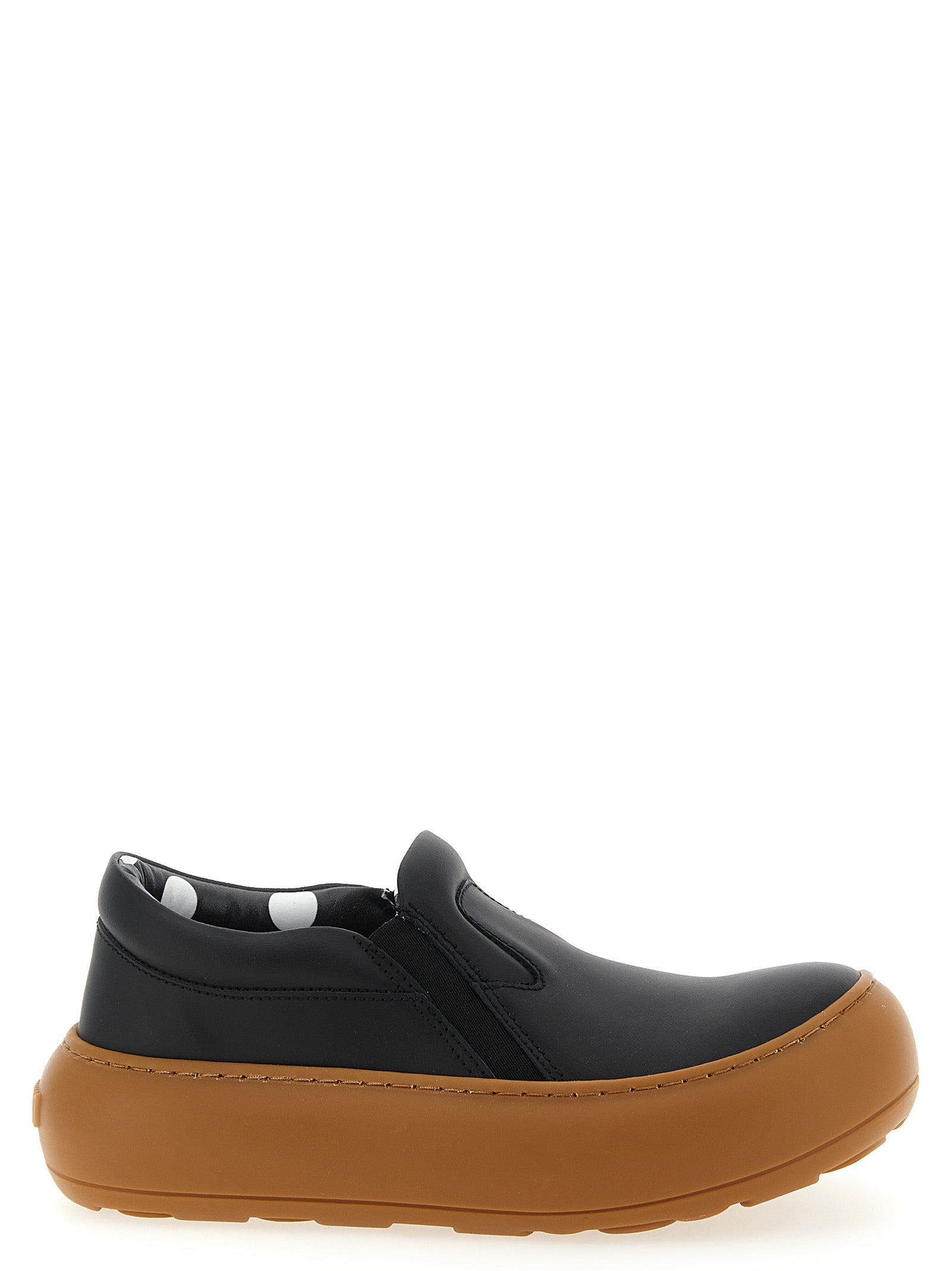 Moschino Black Leather Chunky Sneakers Curated Luxury Accessories by Orvyn