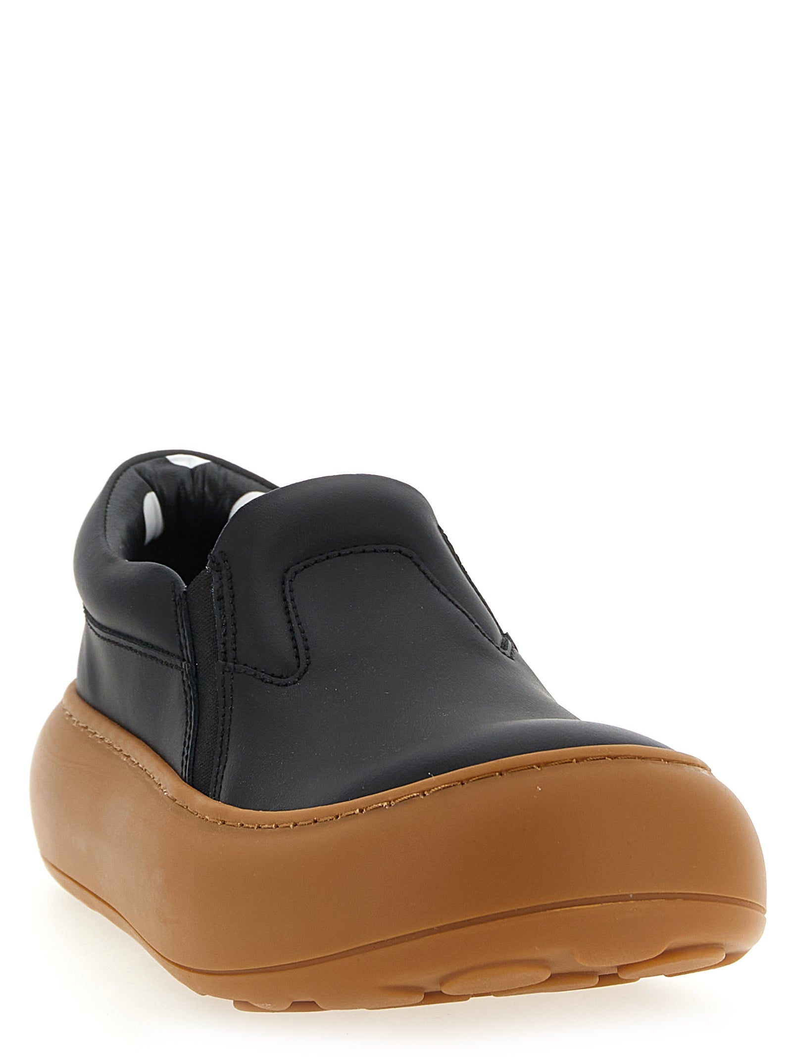 Moschino Black Leather Chunky Sneakers Curated Luxury Accessories by Orvyn