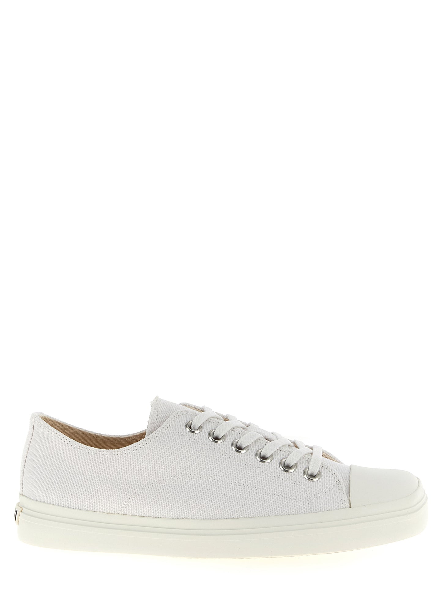 Moschino White Cotton Low Top Sneakers Curated Luxury Accessories by Orvyn