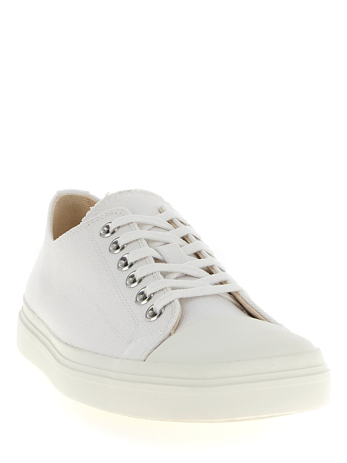 Moschino White Cotton Low Top Sneakers Curated Luxury Accessories by Orvyn