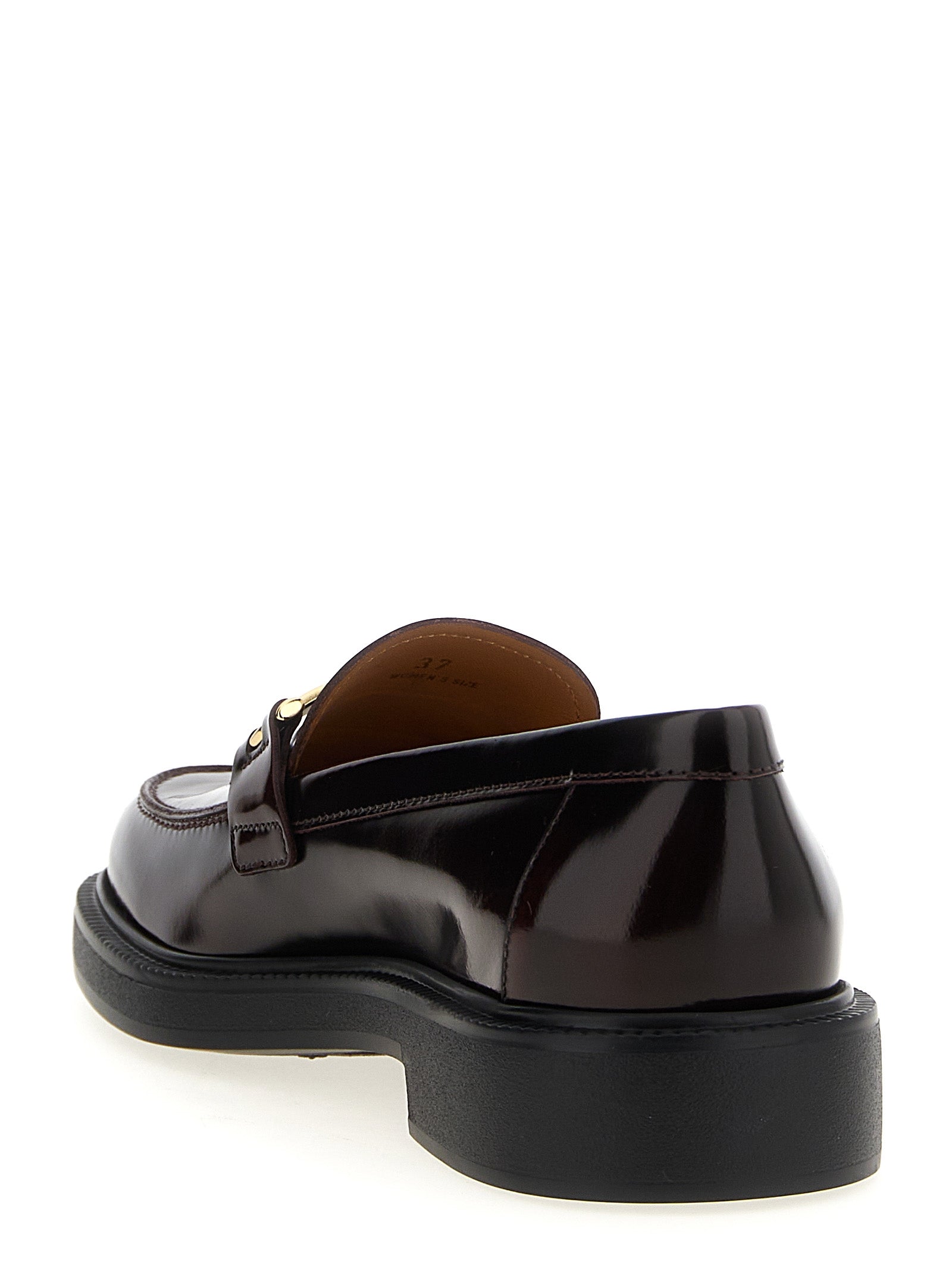 Tod's Bordeaux Calfskin Slip-On Loafers Curated Luxury Accessories by Orvyn