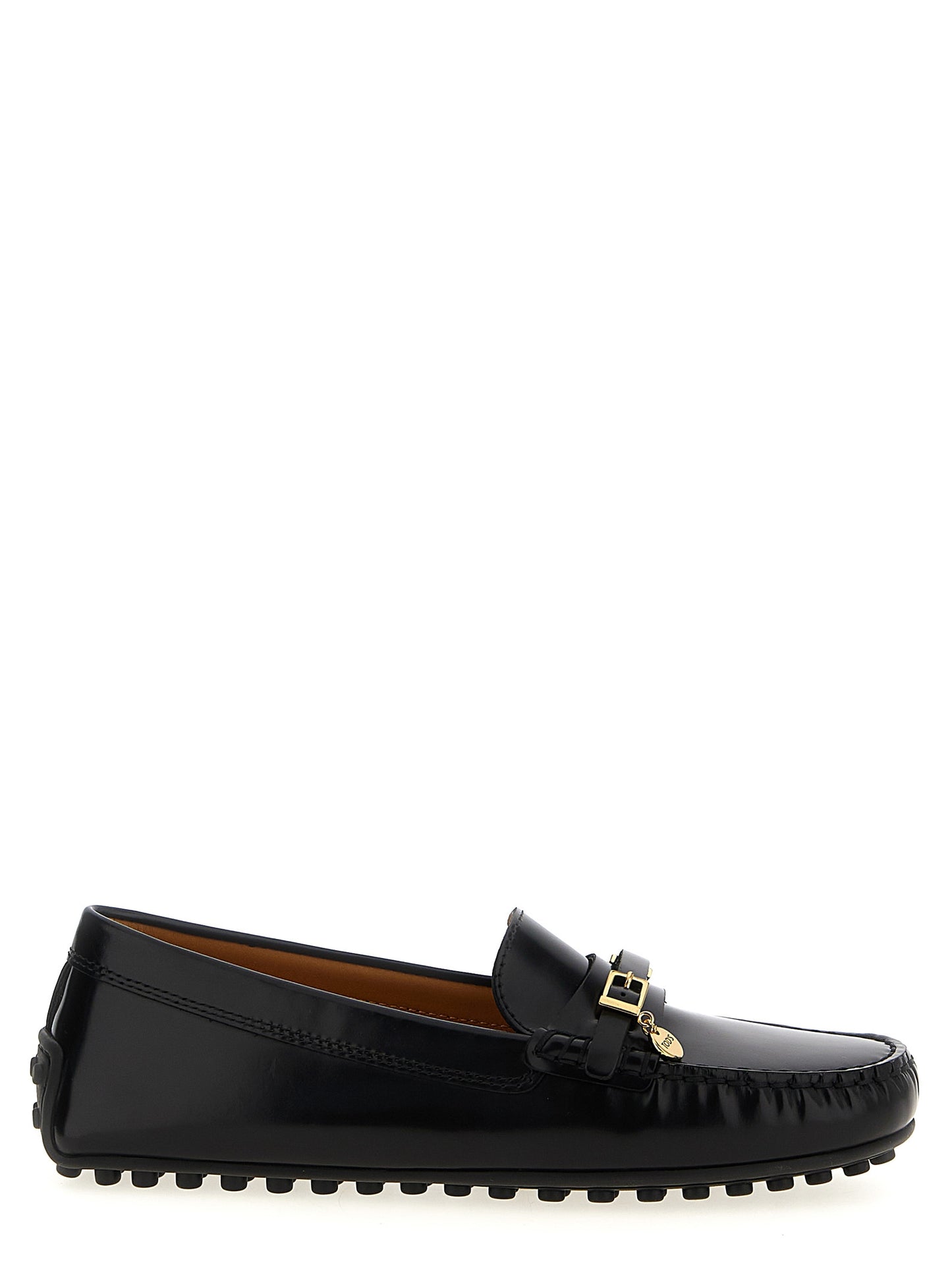 Tod's Black Calfskin Slip-On Loafers Curated Luxury Accessories by Orvyn