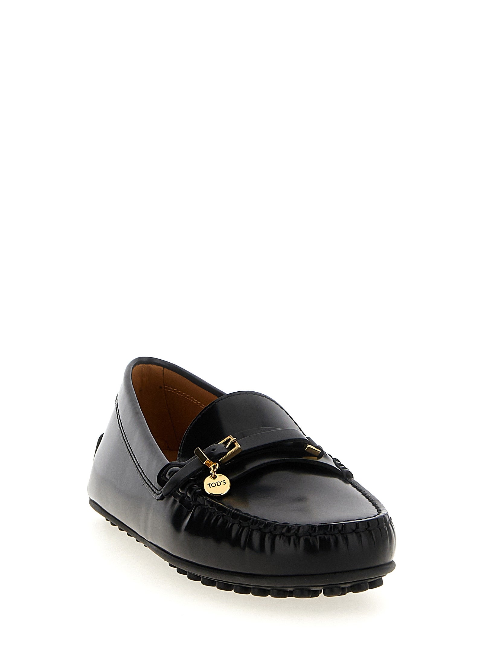 Tod's Black Calfskin Slip-On Loafers Curated Luxury Accessories by Orvyn