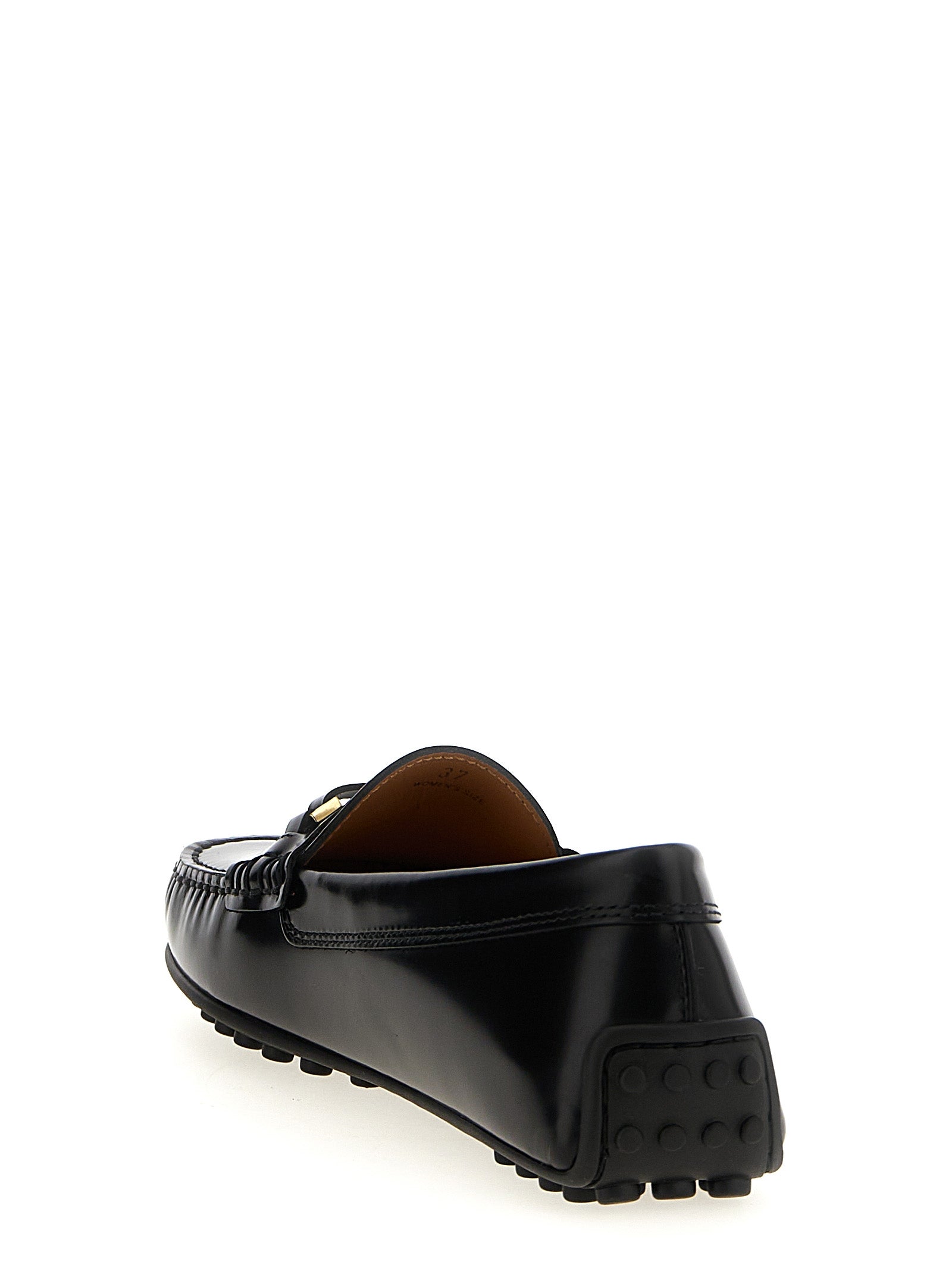 Tod's Black Calfskin Slip-On Loafers Curated Luxury Accessories by Orvyn
