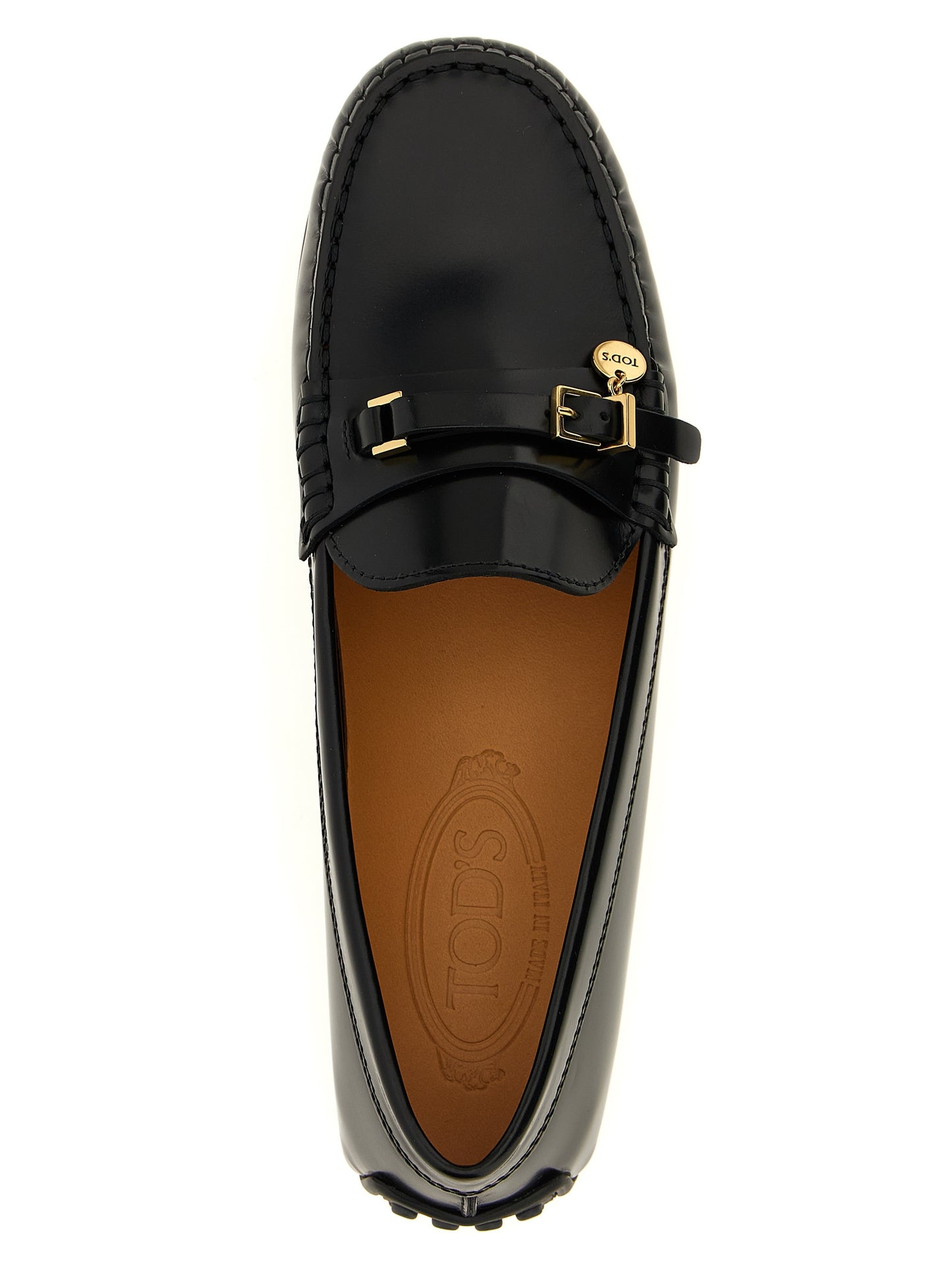 Tod's Black Calfskin Slip-On Loafers Curated Luxury Accessories by Orvyn