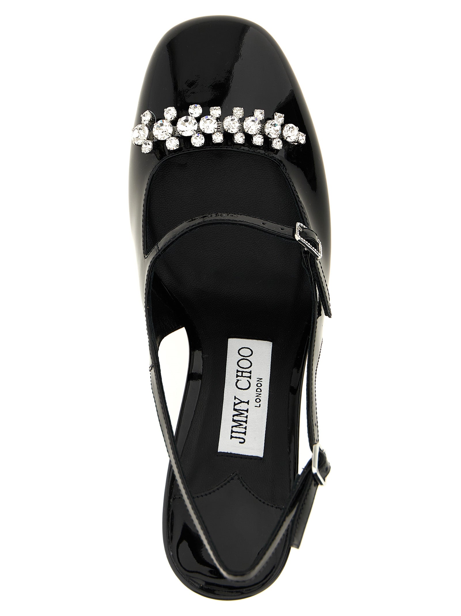 Jimmy Choo Black Leather Mid Heel Pumps Curated Luxury Accessories by Orvyn